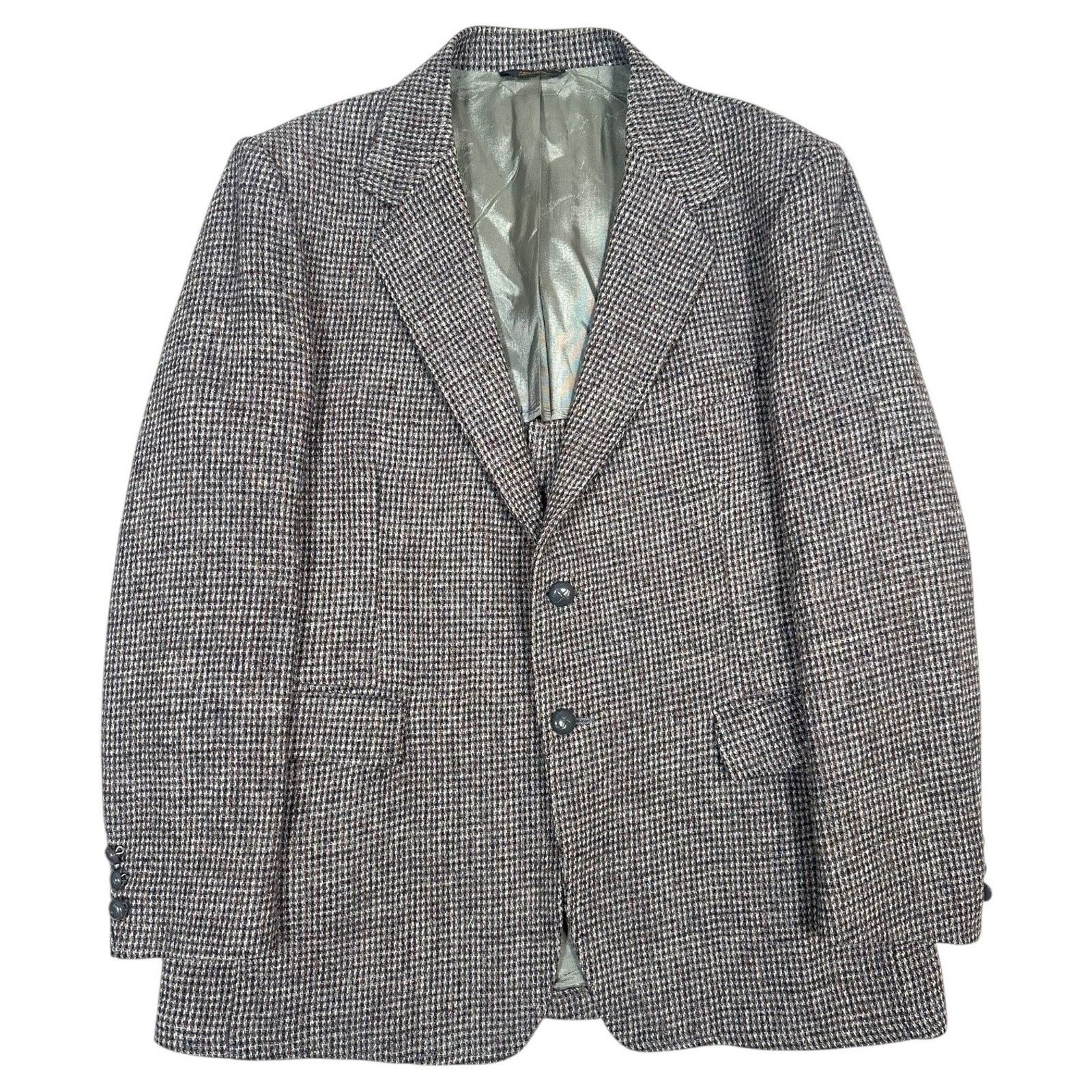 Harris Tweed Avant Garde Harris Tweed Blazer 44R Mens Sport Coat Jacket Size 44R - 2 Thumbnail