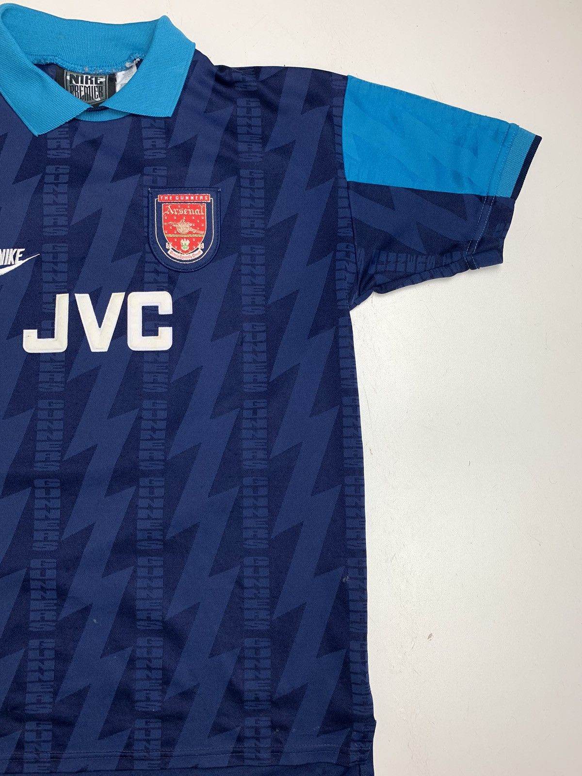 Nike Premier Arsenal 8 IAN Wright Vintage Soccer Jersey 95s
