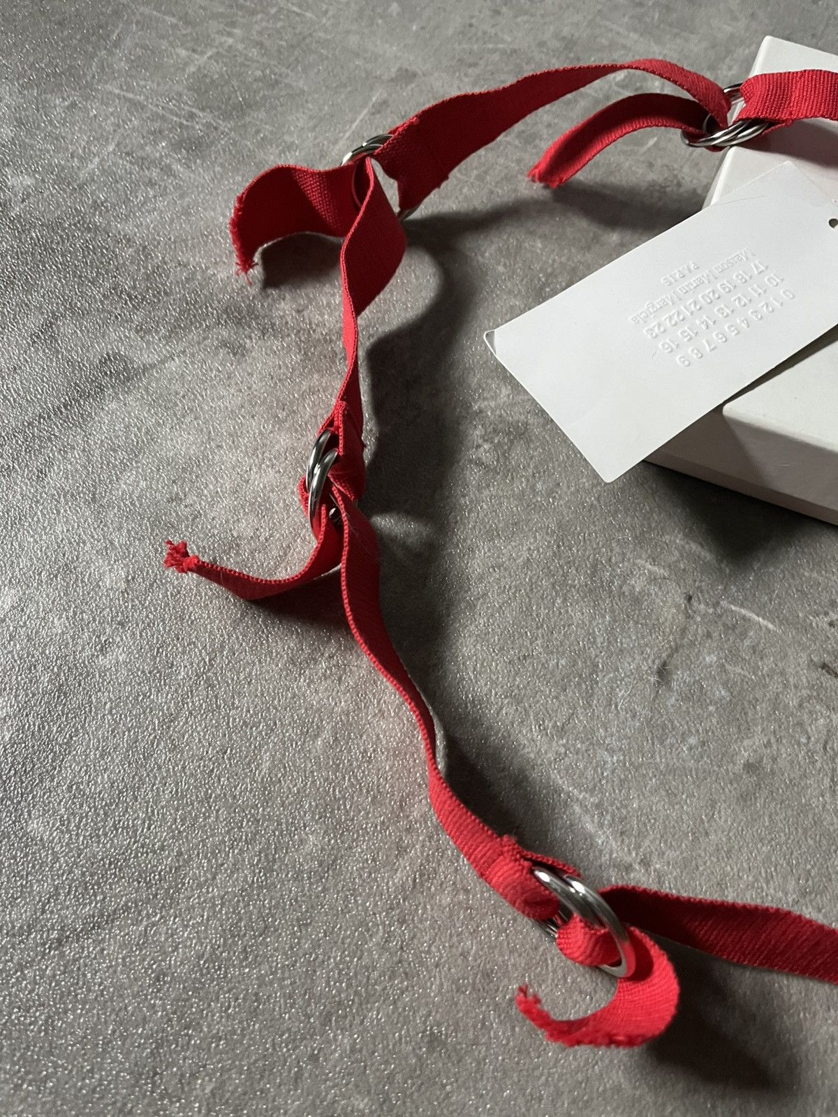 Maison Margiela Maison Margiela F/W 2006 Artisanal buckles red belt Size ONE SIZE - 2 Thumbnail