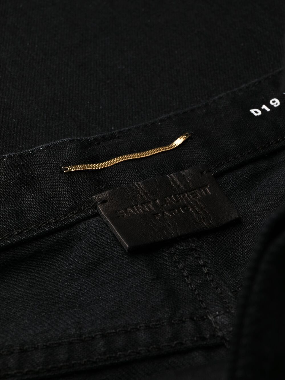 Saint Laurent Paris o1bcso1str1124 Slim Fit Jeans in Black Size 25" / US 0 / IT 36 - 7 Thumbnail