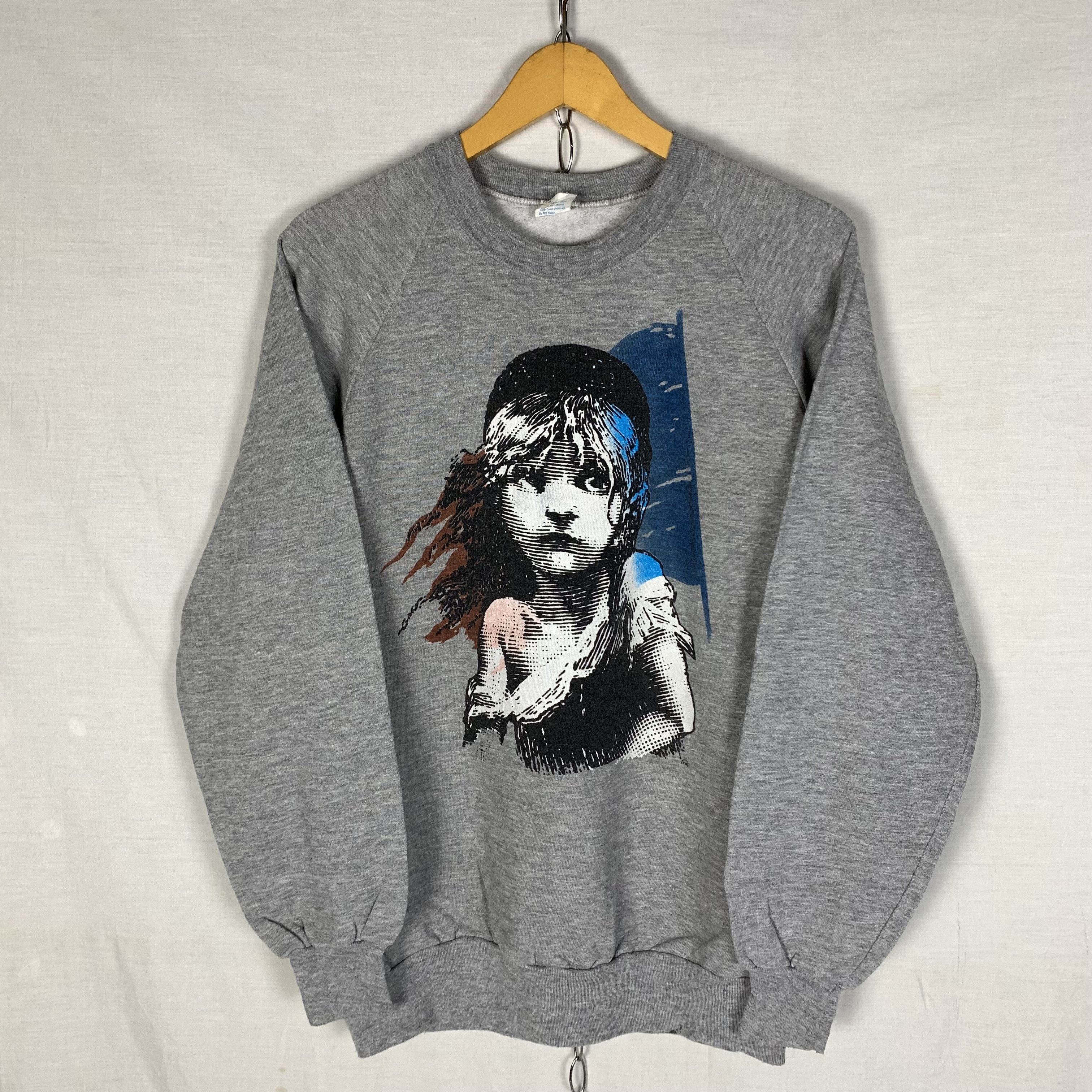 image of Les Miserables Movie Sweatshirt Crewneck in Grey, Men's (Size XL)