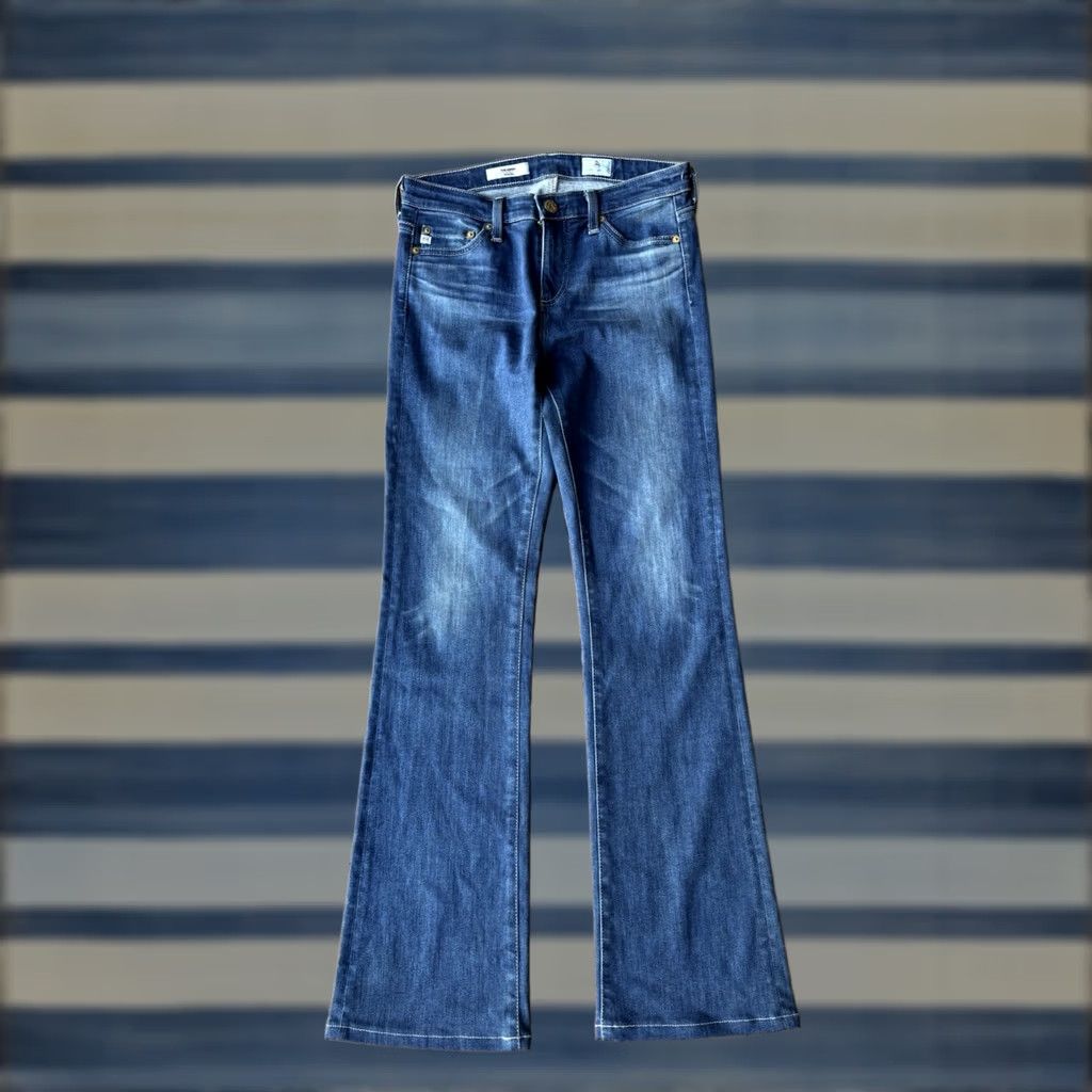 Vintage AG Adriano Goldschmied The Angel Bootcut Jeans Women’s 25R Dark Wash Classic Size 42" / US 20 - 1 Thumbnail