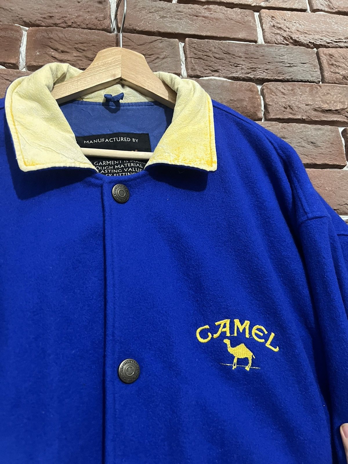 Camel Vintage 90s Camel Cigarettes Wool Baseball Jacket Grail Hype Size US L / EU 52-54 / 3 - 5 Thumbnail
