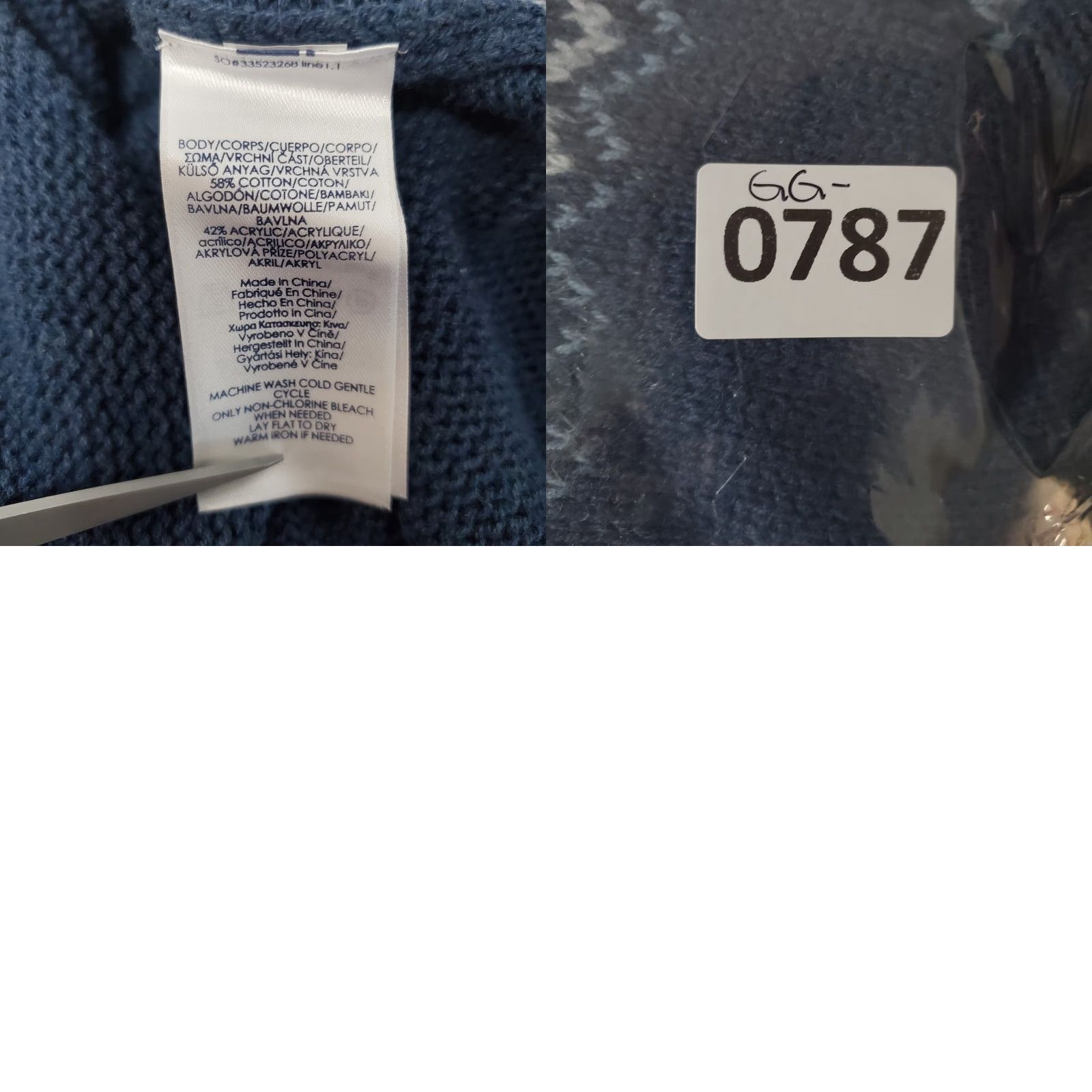 Chaps Chaps Sweater Women L Blue Nordic Long Sleeve Knit Pullover Side Slit Winter Size L / US 10 / IT 46 - 8 Thumbnail