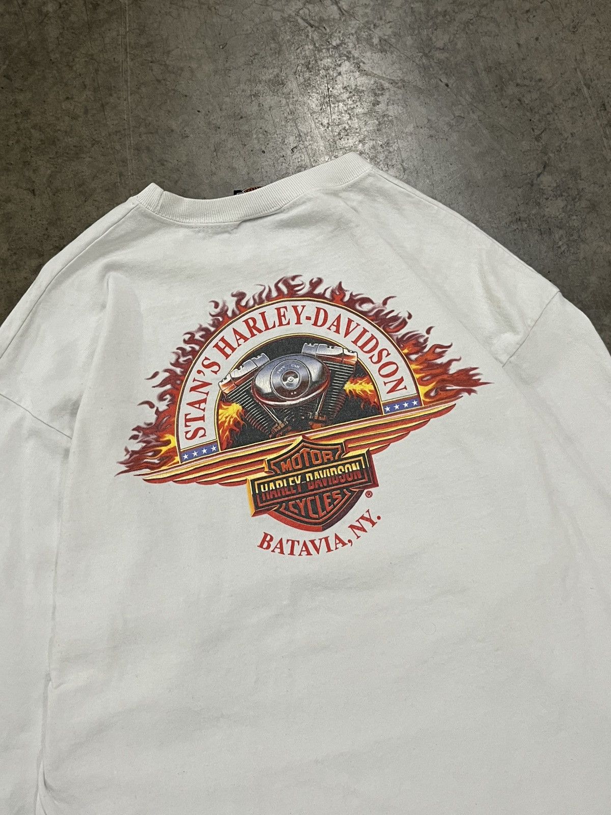 Vintage Harley Davidson vintage flame longsleeve shirt skater hype Size US XL / EU 56 / 4 - 7 Thumbnail