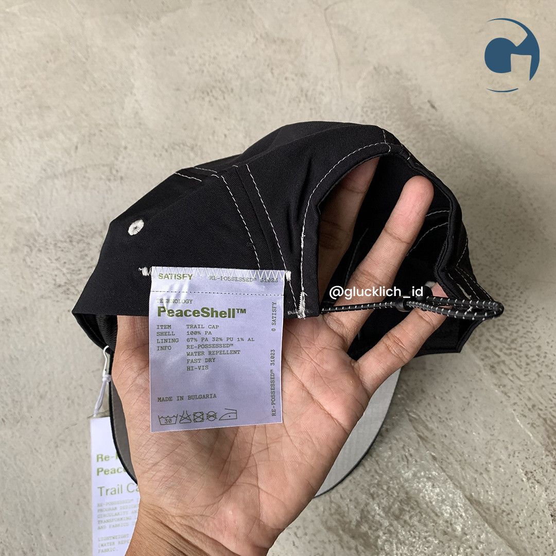 Satisfy Satisfy, Re‑Possessed™️ Peaceshell™️ Trail Cap in Black Size ONE SIZE - 4 Thumbnail