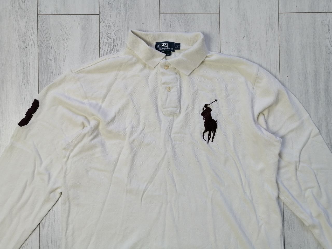 Polo Ralph Lauren Polo Ralph Lauren Rugby Shirt Big Pony #3 Long Sleeve Y2k Size US XXL / EU 58 / 5 - 2 Thumbnail