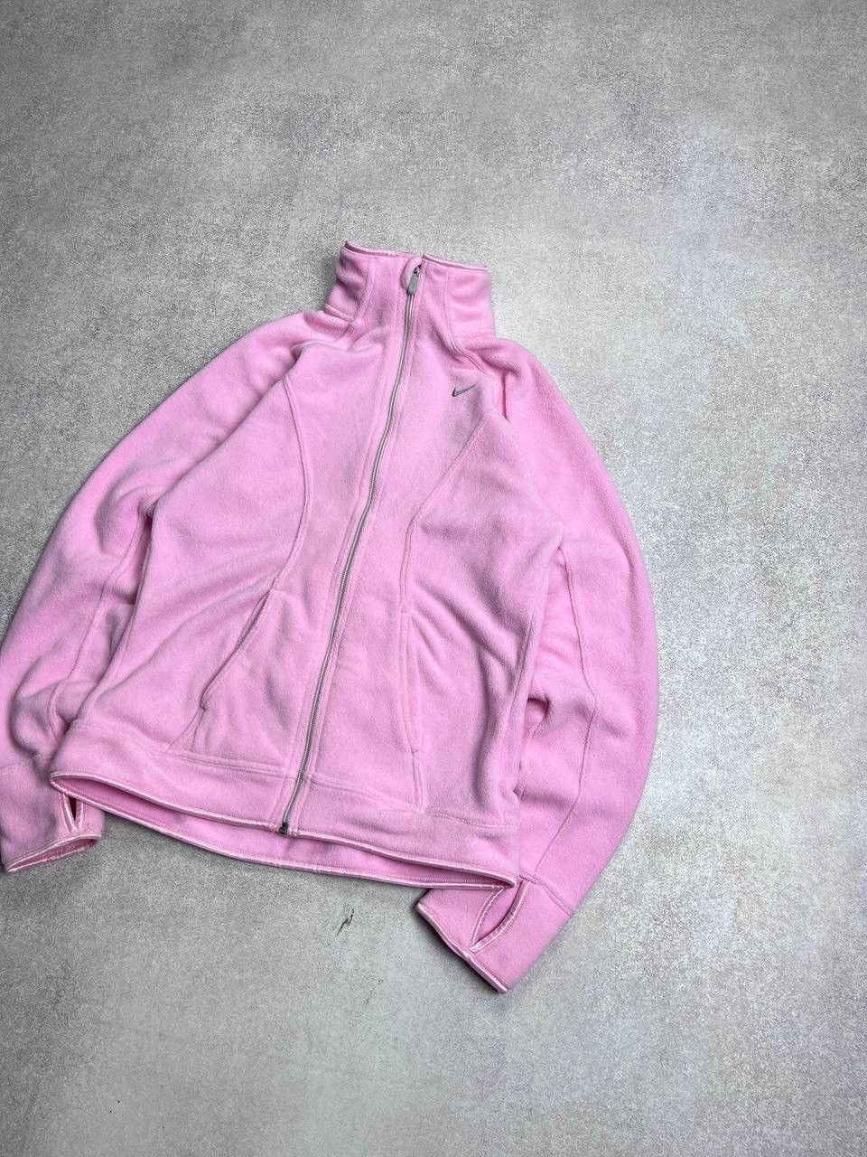 Nike × Vintage Vintage Nike Swoosh Fleece Retro Jacket Y2K S Size S / US 4 / IT 40 - 2 Thumbnail