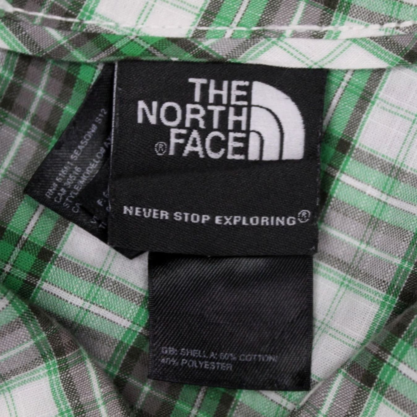 The North Face The North Face Shirt Mens XL Green Plaid Short Sleeve Button-Up Size US XL / EU 56 / 4 - 7 Thumbnail