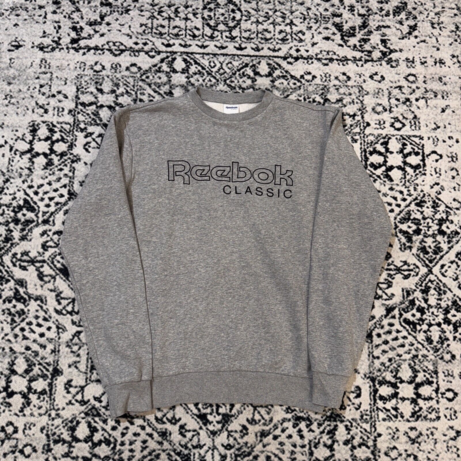 Reebok × Vintage Vintage Reebok Gray Cotton Crewneck Size S 90s Sport Logo Size US S / EU 44-46 / 1 - 1 Thumbnail