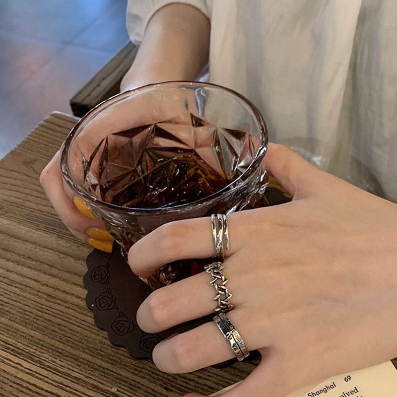 Jewelry Rare Jewelry Rings Open Size Chrome Ring (Size 7-13) Size ONE SIZE - 4 Thumbnail