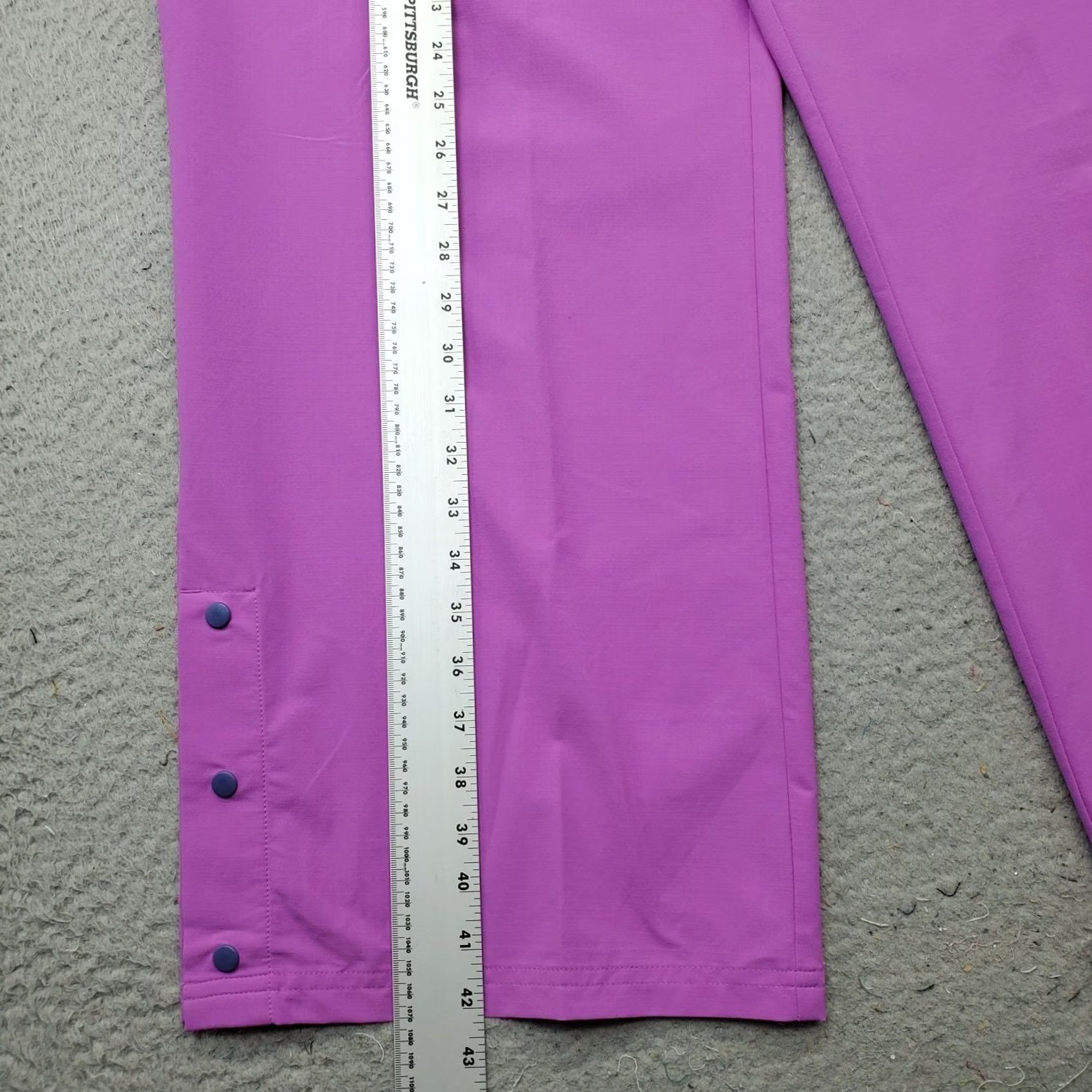 Puma Puma Essential Ripstop Woven Straight Pants Womens L Purple Elastic Waist, Pockets, Breathable, Athletic Fit, Jogger, Casual Travel, 100% Polyester Size 24" / US 00 / IT 34 - 4 Thumbnail