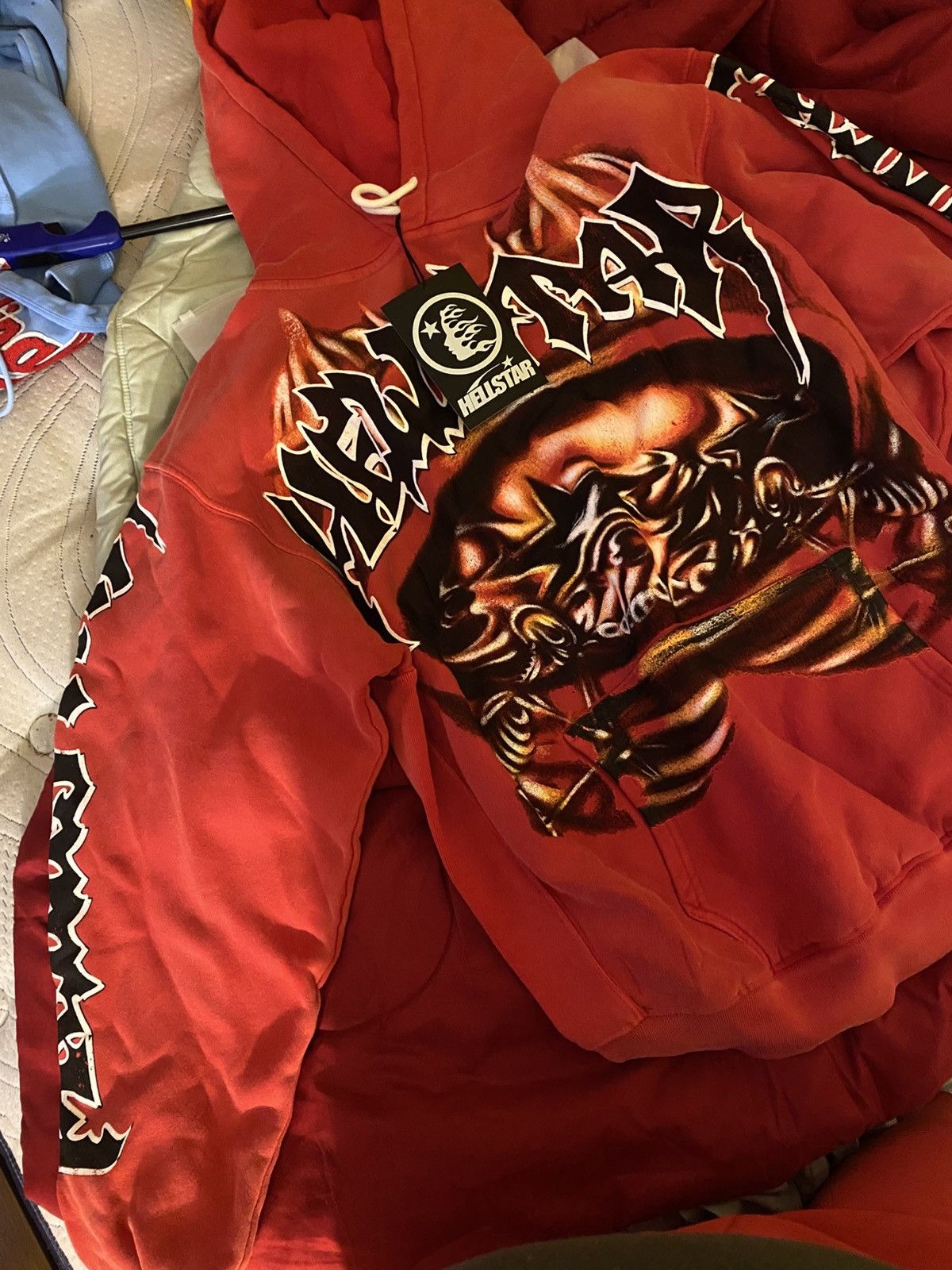Brand new hellstar limited Halloween sports logo hoodie