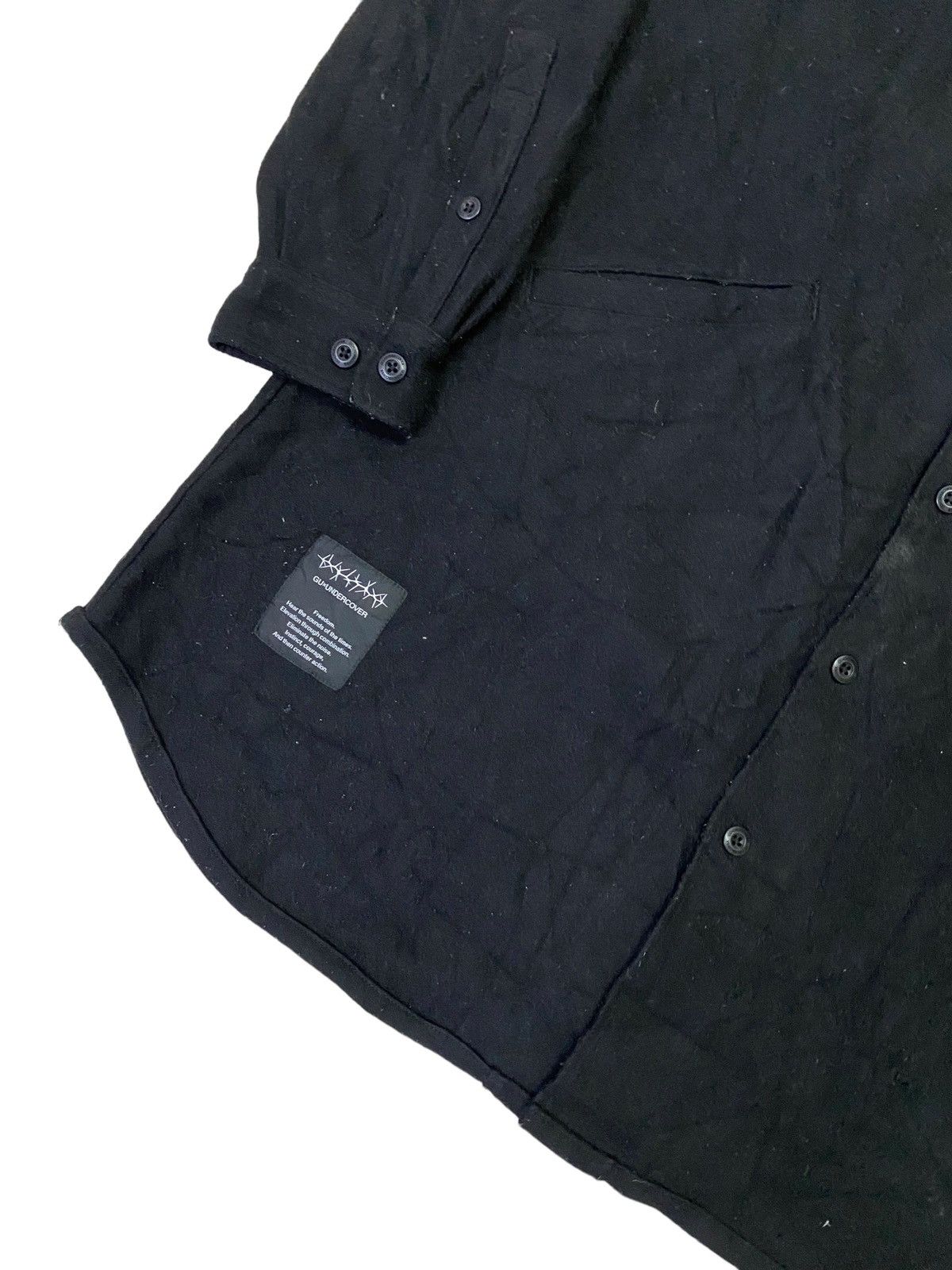 GU × Undercover 💥Undercover gu Knit Melton Long Shirt Size US L / EU 52-54 / 3 - 4 Thumbnail