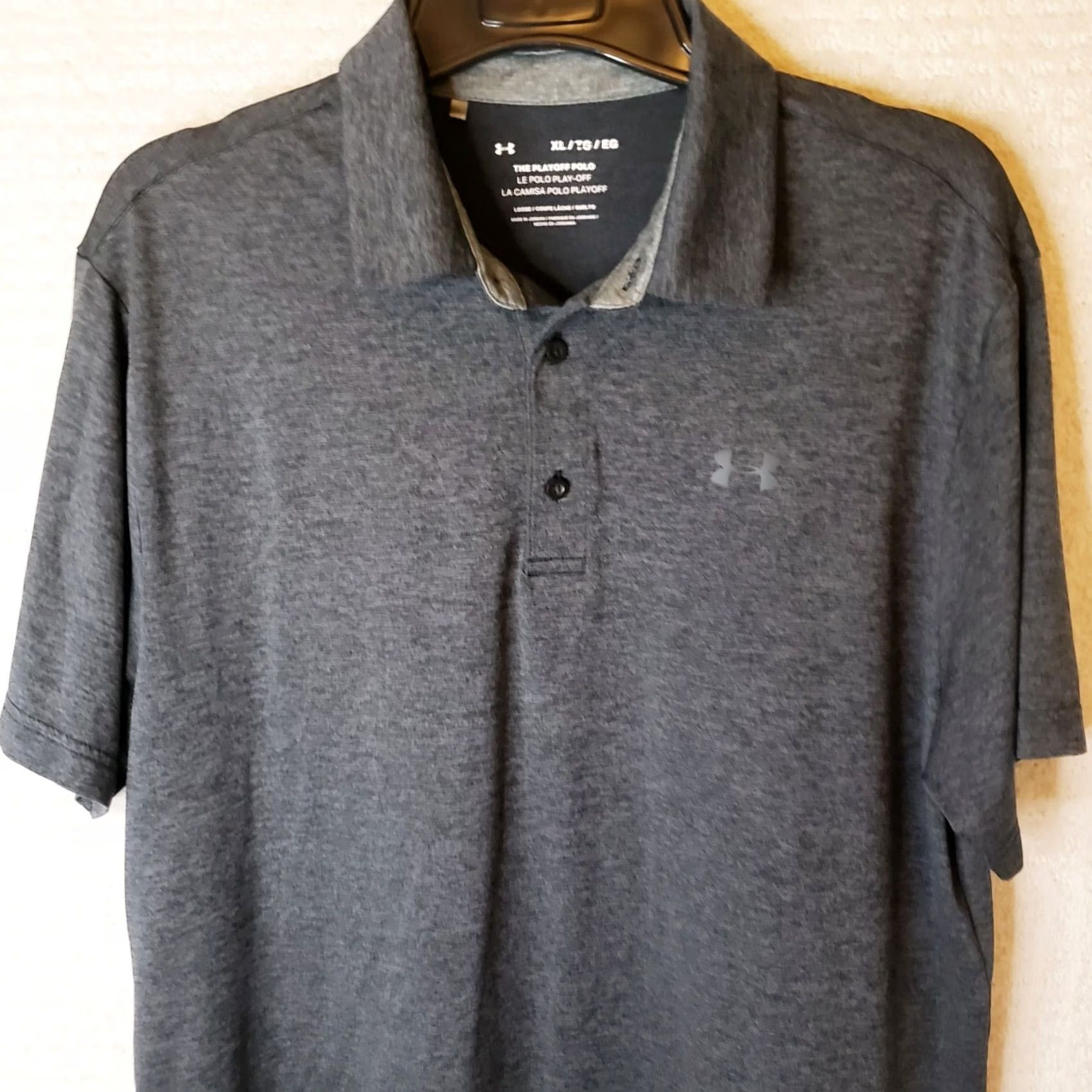 Under Armour Under Armour Polo Shirt Mens XL Playoff Polo Gray Short Sleeve Golf Performance Heathered / USA Preppy Casual Workwear Gift White tag NWT Size US XL / EU 56 / 4 - 2 Thumbnail
