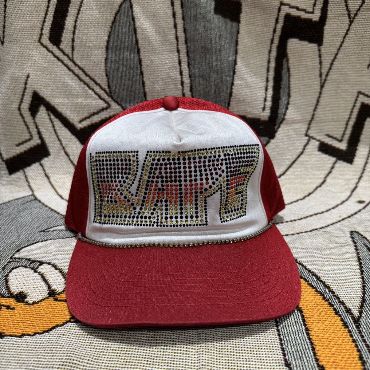 Bape Bathing Ape Bape Kiss Logo Swarovski Trucker Hat Snapback Size ONE SIZE - 1 Thumbnail