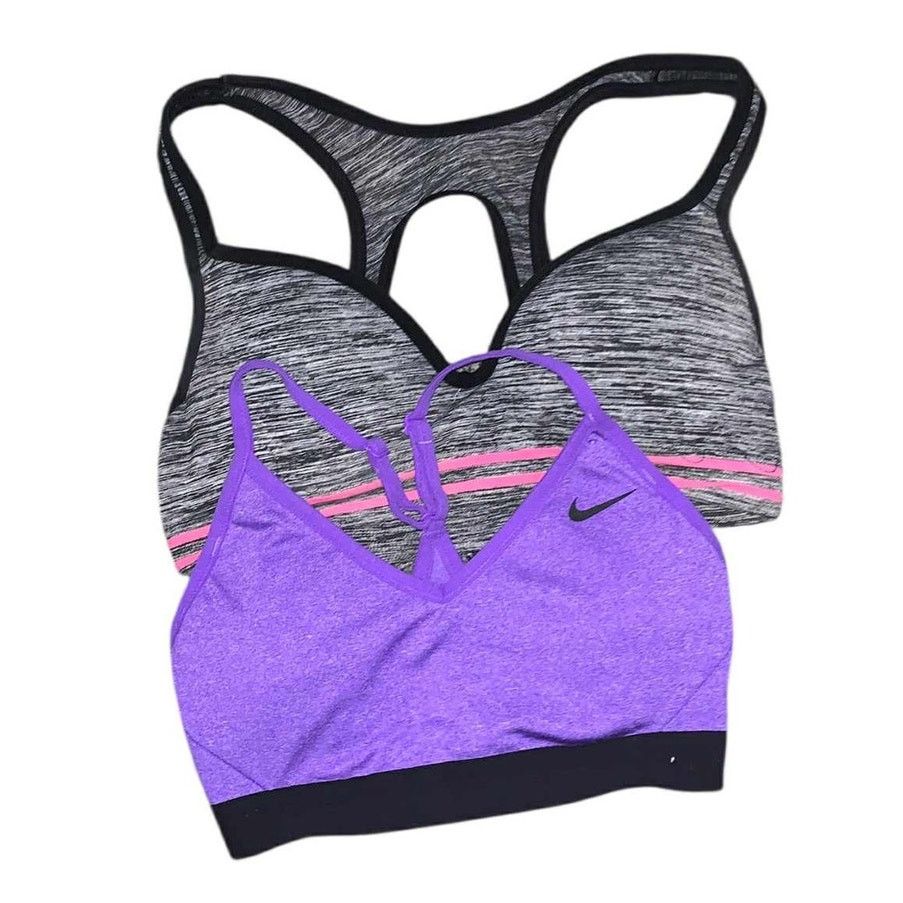 Nike 2 Women's Sports Bras Athletic Top Gray Purple Pink Nike SM Size S / US 4 / IT 40 - 3 Thumbnail