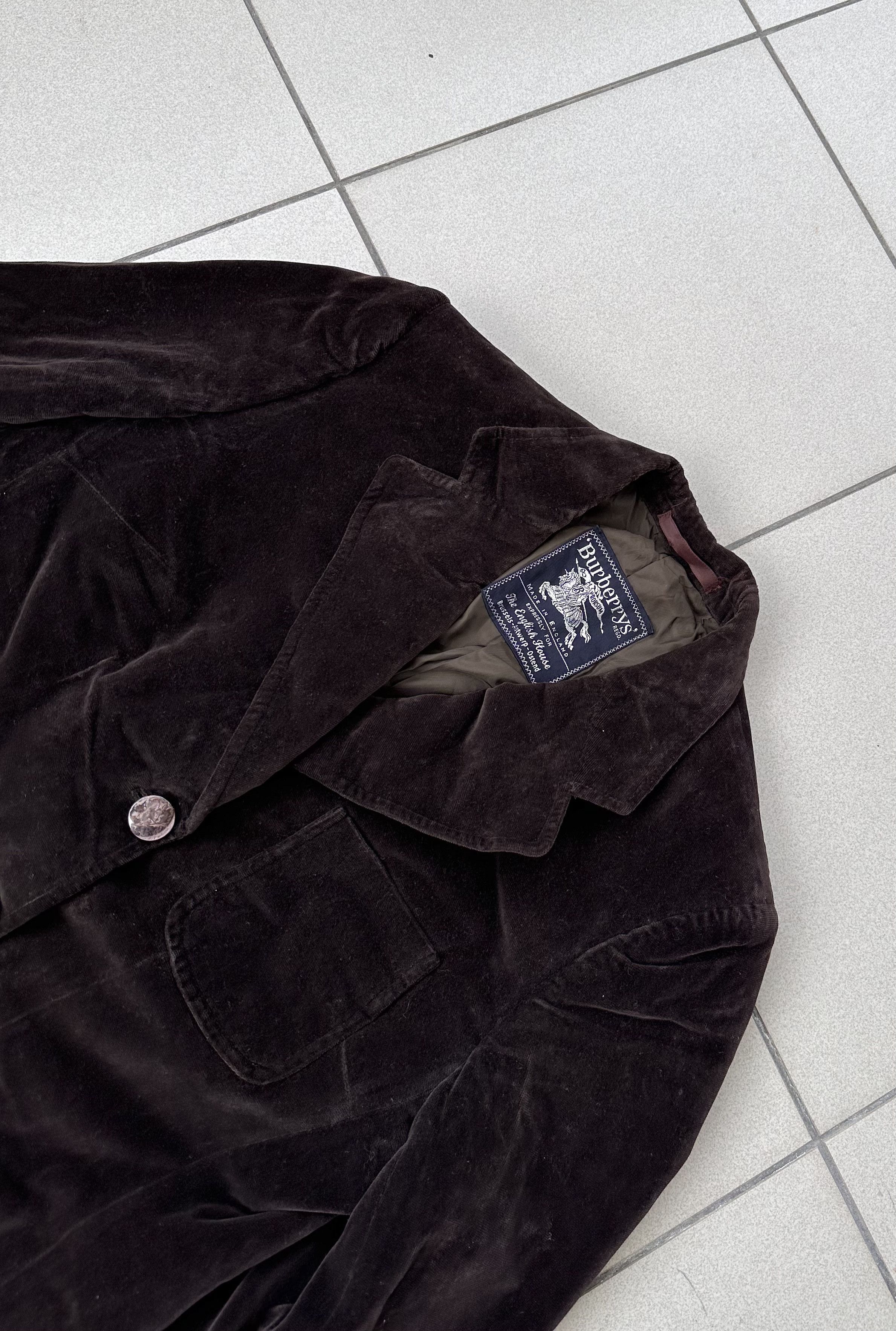 Burberry × Vintage Vintage Burberrys women velour blazer jacket Size M / US 6-8 / IT 42-44 - 2 Thumbnail