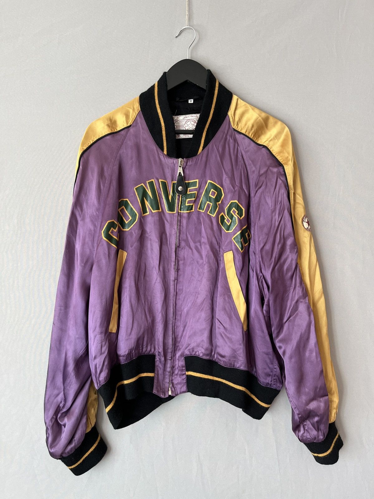 Converse Vintage CONVERSE Satin Varsity Baseball Bomber Jacket Size US M / EU 48-50 / 2 - 4 Thumbnail