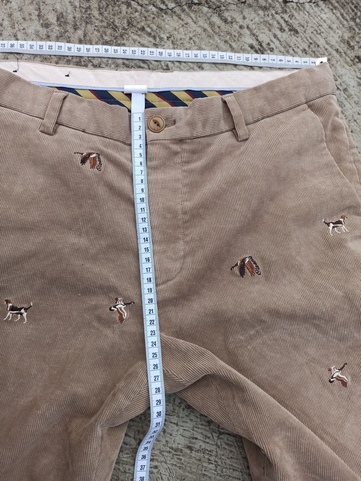 Japanese Brand Olzen corduroy with animal tile Size 24" / US 00 / IT 34 - 12 Thumbnail