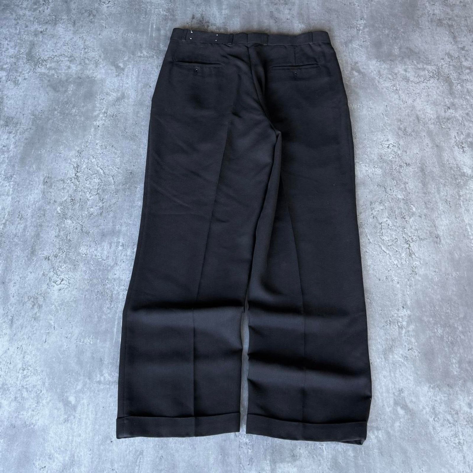 Playboi Carti × Vintage Vintage Y2K Baggy Black Grunge Opium Essential Dress Pants Size US 35 - 2 Thumbnail