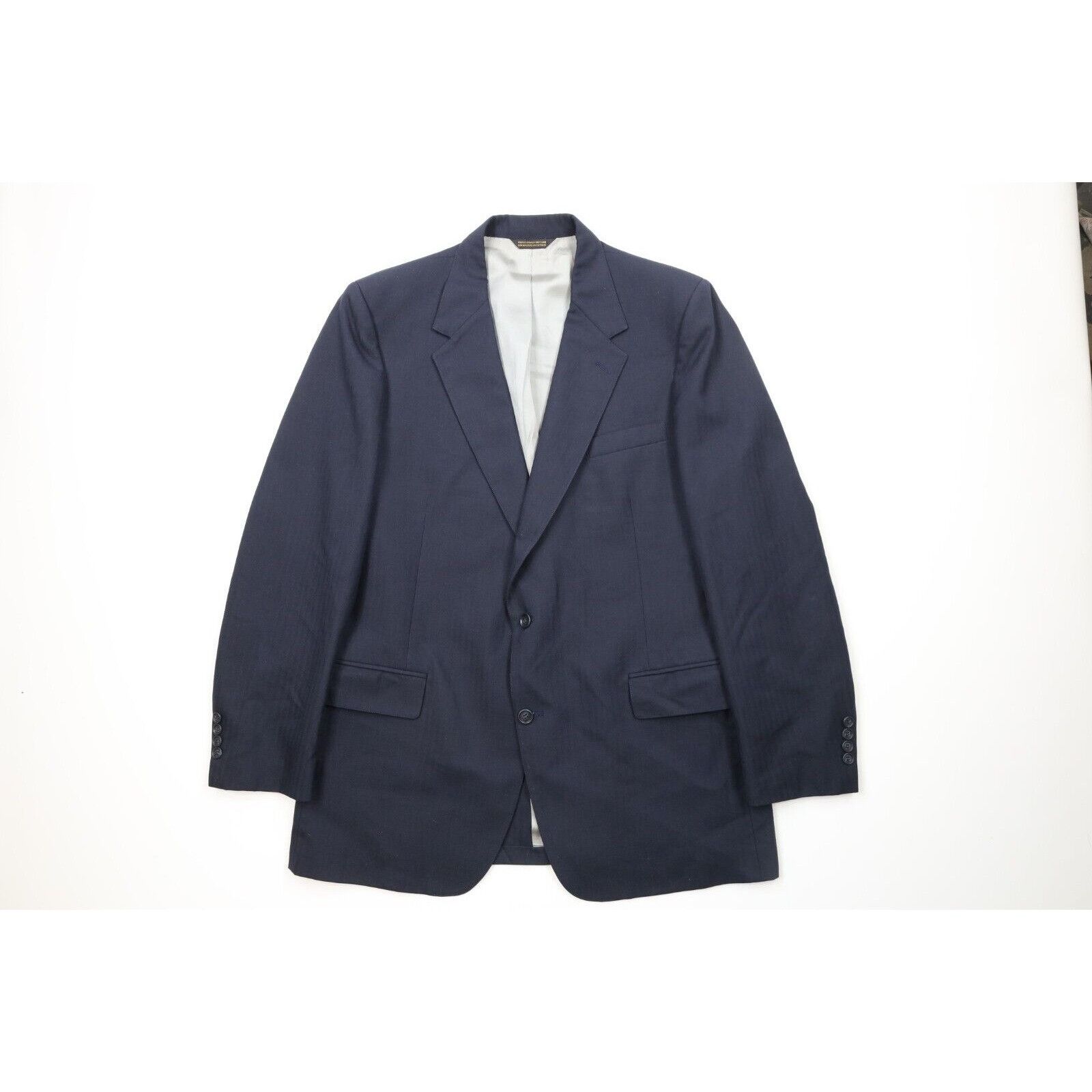 Vintage Vintage 70s Streetwear Wool Herringbone 2 Piece Suit Size 44L - 2 Thumbnail