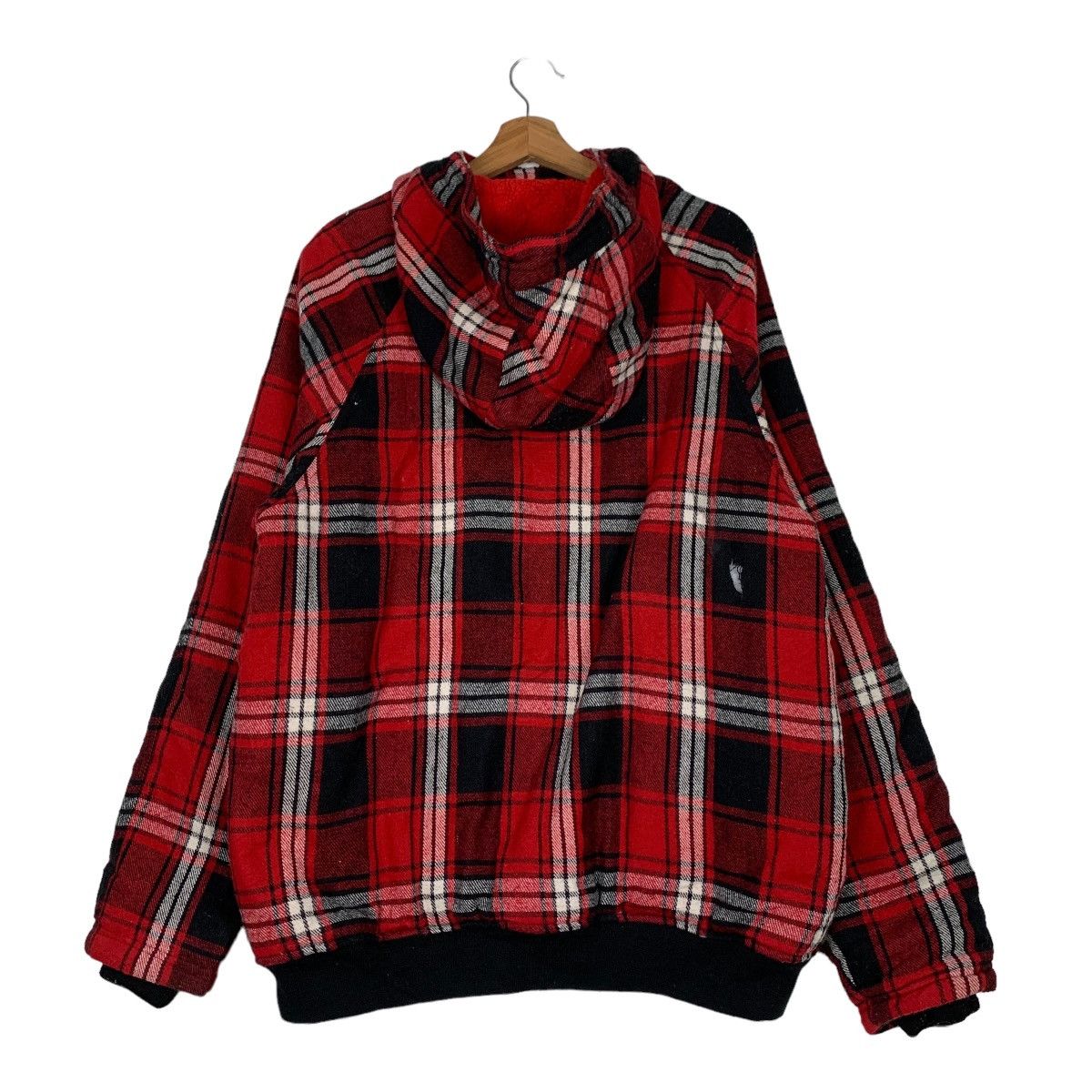 Japanese Brand OCTOPUS ARMY Tartan Button Zipper Hooded Jacket #0462-C21 Size US XL / EU 56 / 4 - 7 Thumbnail