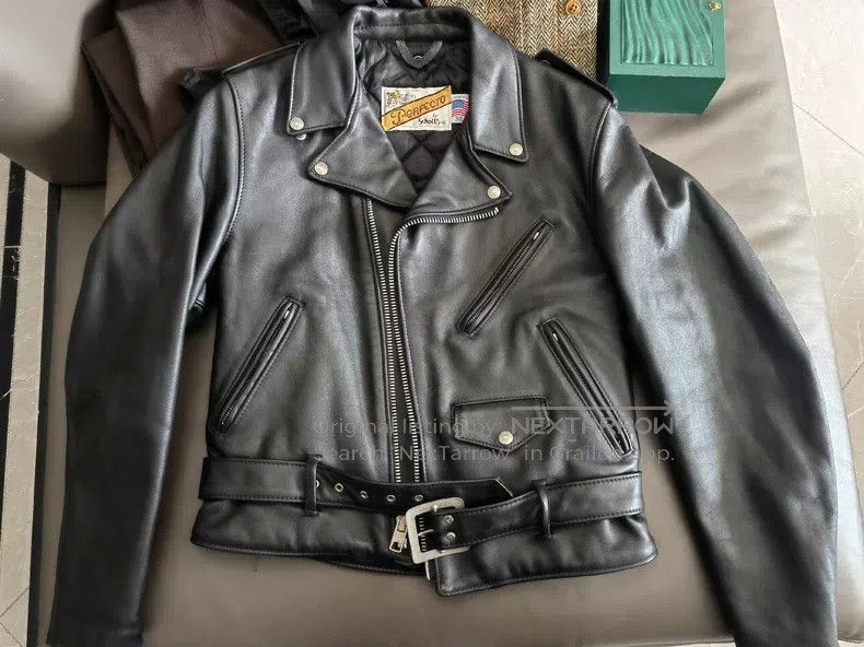 Other Leather biker jacket, heavy cowhide Size US XS / EU 42 / 0 - 1 Thumbnail
