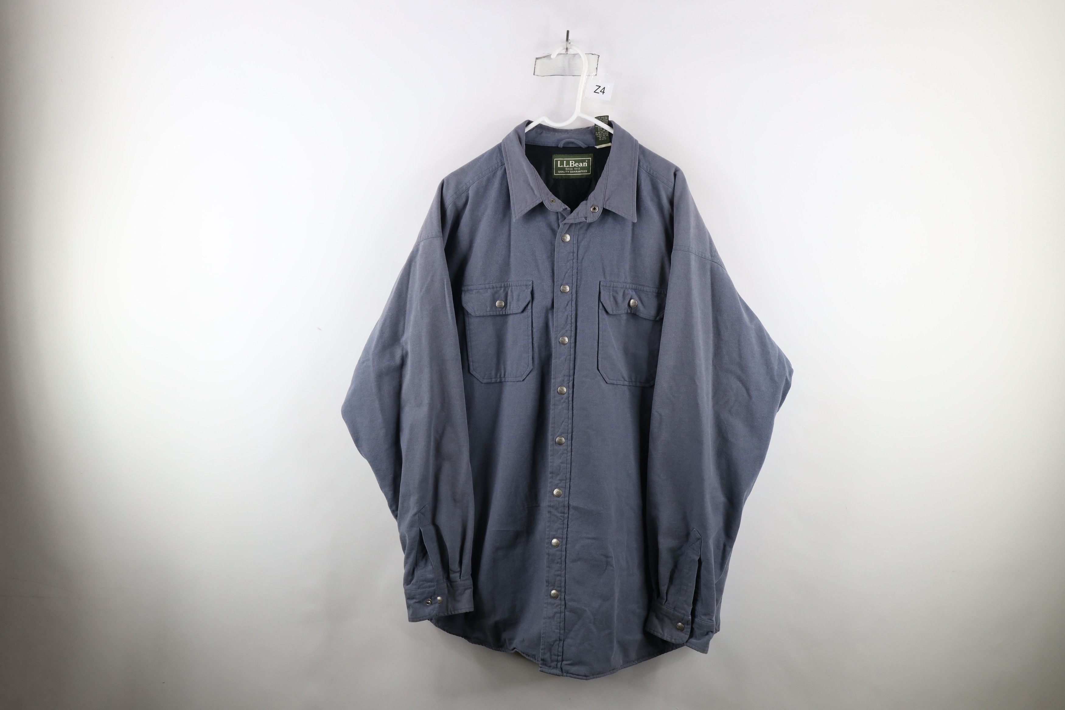L.L. Bean Vintage LL Bean Button Shirt Jacket Jac Shirt Shacket Size US XXL / EU 58 / 5 - 1 Thumbnail