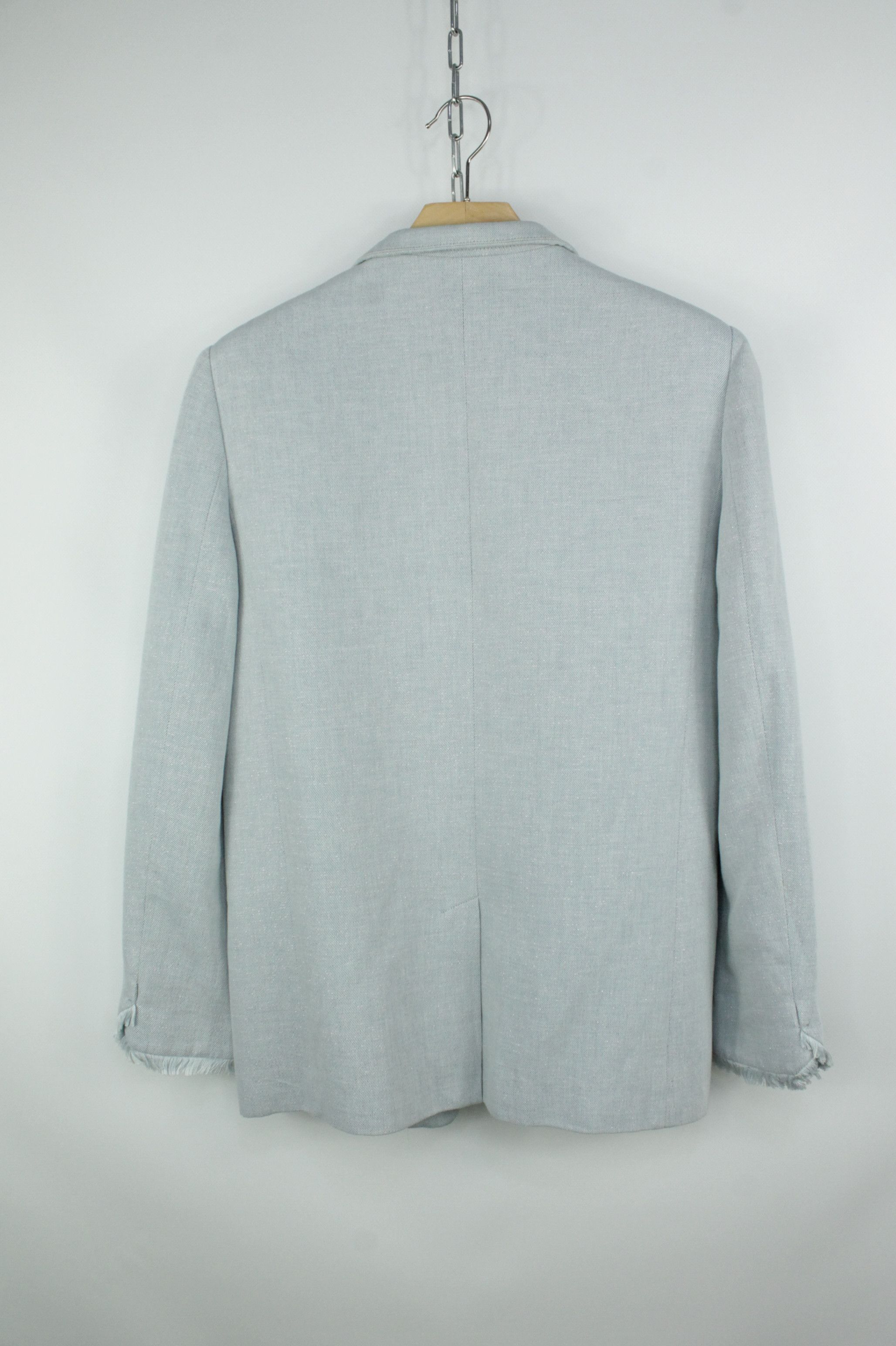 Zadig & Voltaire ZADIG & VOLTAIRE Volly Frange Open-front Cotton Linen Jacket Size S / US 4 / IT 40 - 6 Thumbnail
