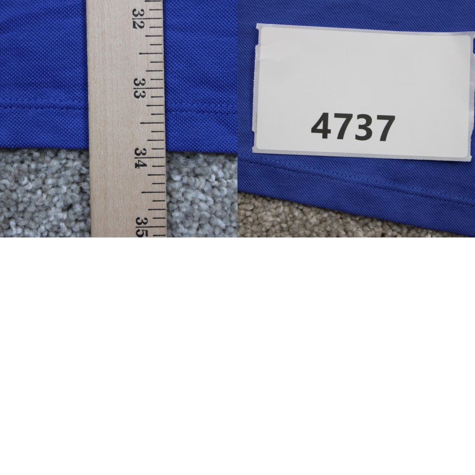 Vintage Greyson Polo Shirt Mens 2XL XXL Blue Cotton/Poly Stretch Short Sleeve Button Front Pockets Regular Fit Golf Size US XXL / EU 58 / 5 - 9 Thumbnail