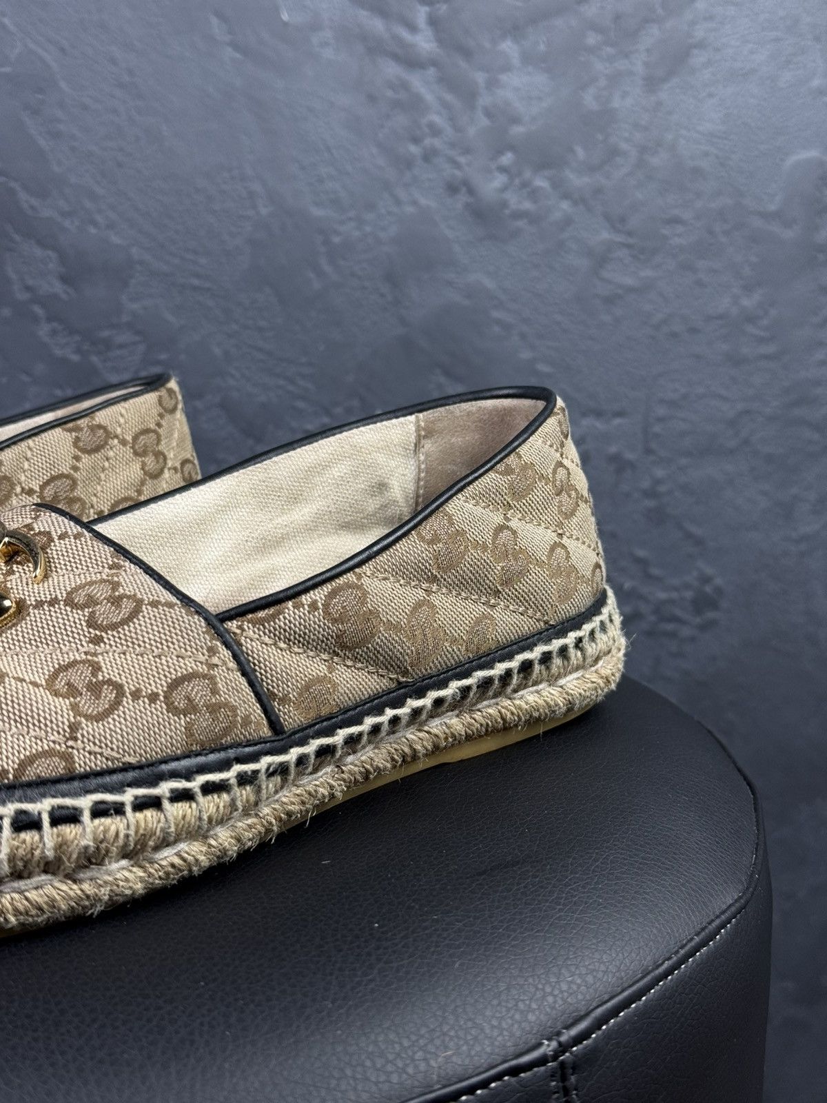 Gucci Gucci GG Supreme Canvas Monogram Espadrille Flats Slip Ons Size US 6 / IT 36 - 2 Thumbnail