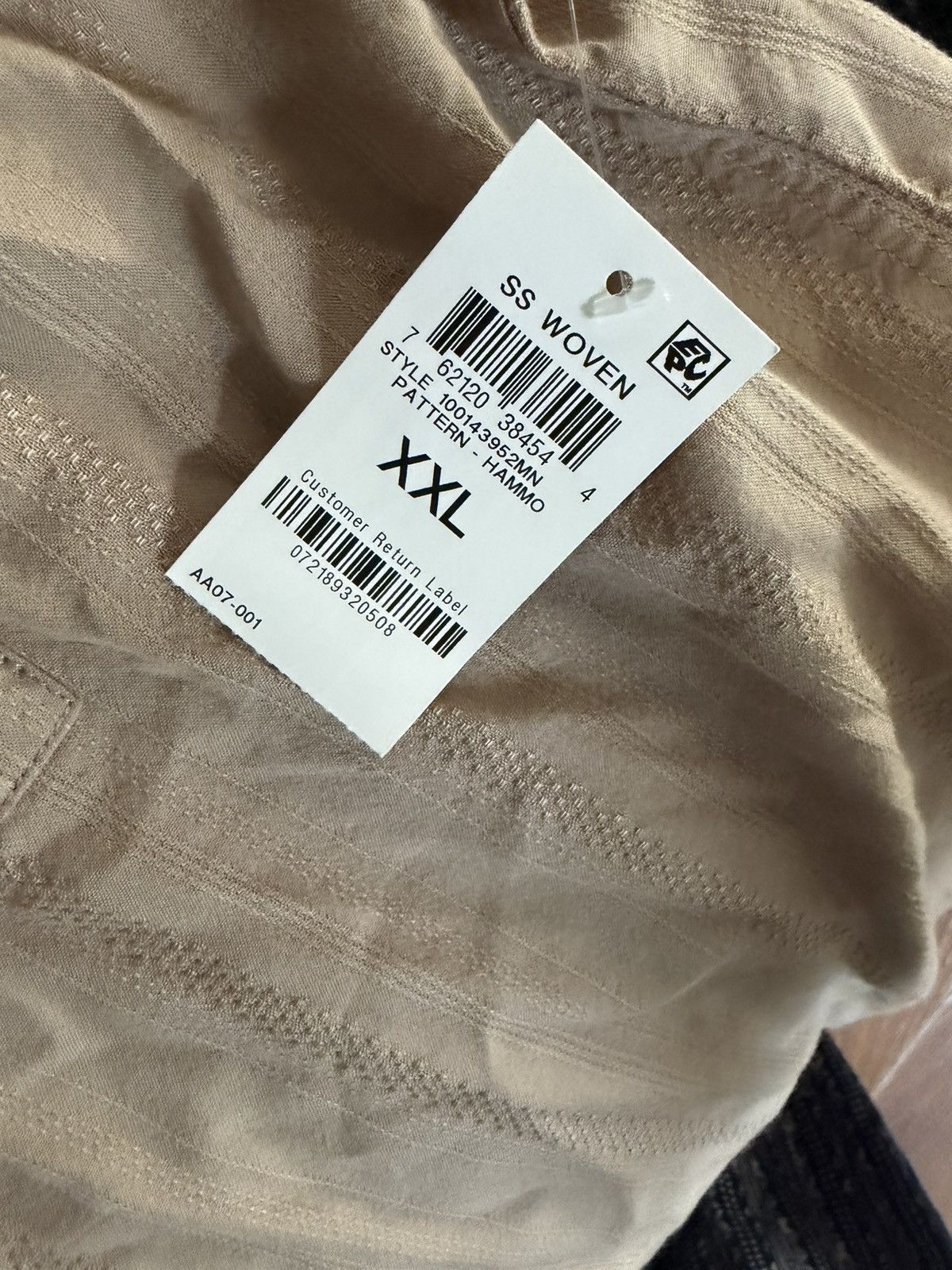 Other NWT Sun + Stone Woven Beige Button Up Shirt Size XXL. Size US XXL / EU 58 / 5 - 8 Thumbnail