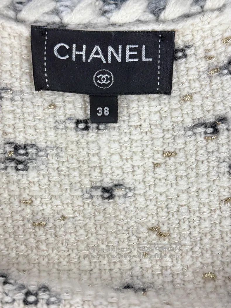 Chanel Chanel Women's Castle Series Polka Dot Cashmere Four-pocke Size XS / US 0-2 / IT 36-38 - 4 Thumbnail
