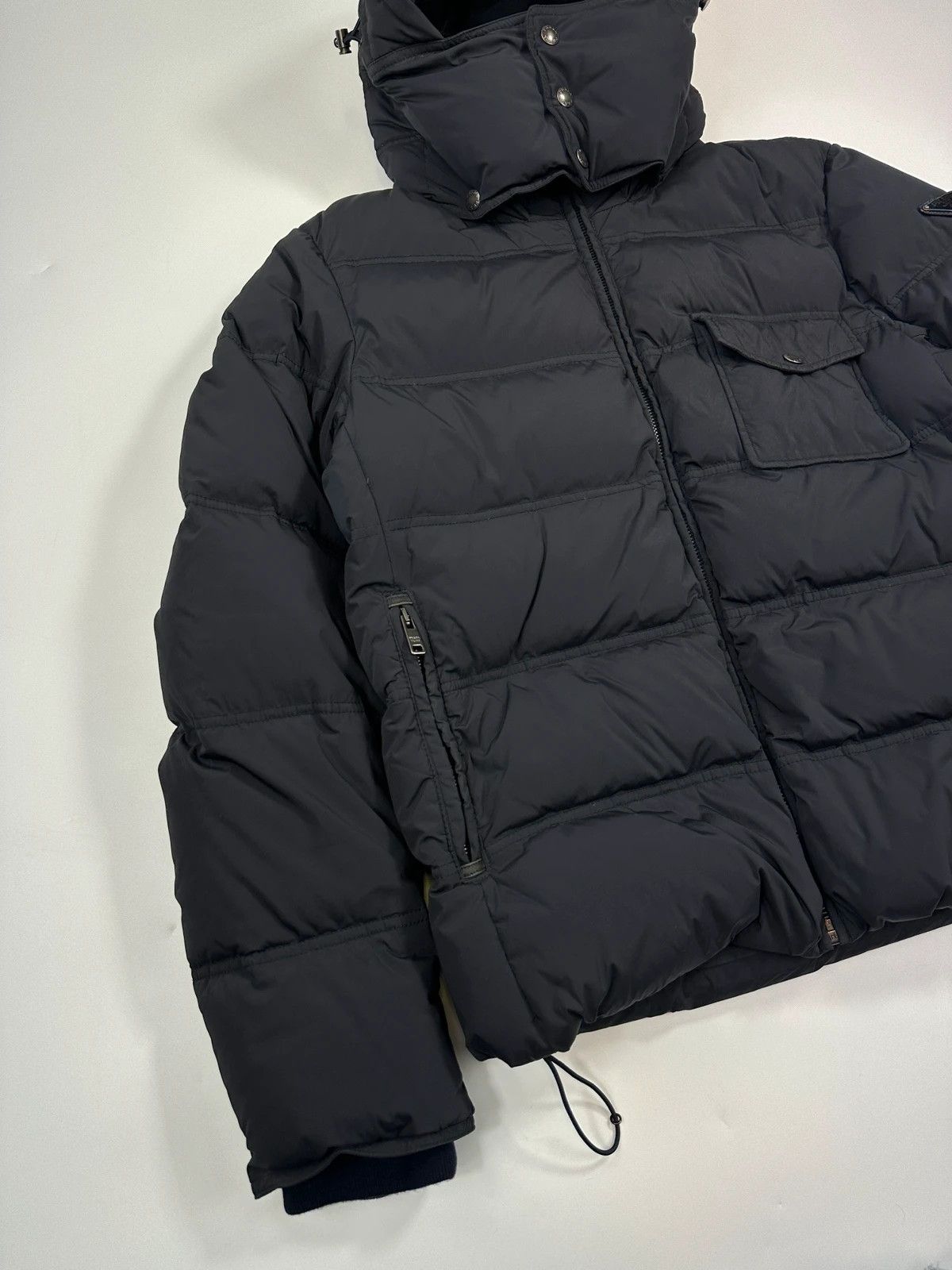Prada Prada Milano Dark Navy Hooded Puffer Jacket Triangle Size US M / EU 48-50 / 2 - 5 Thumbnail
