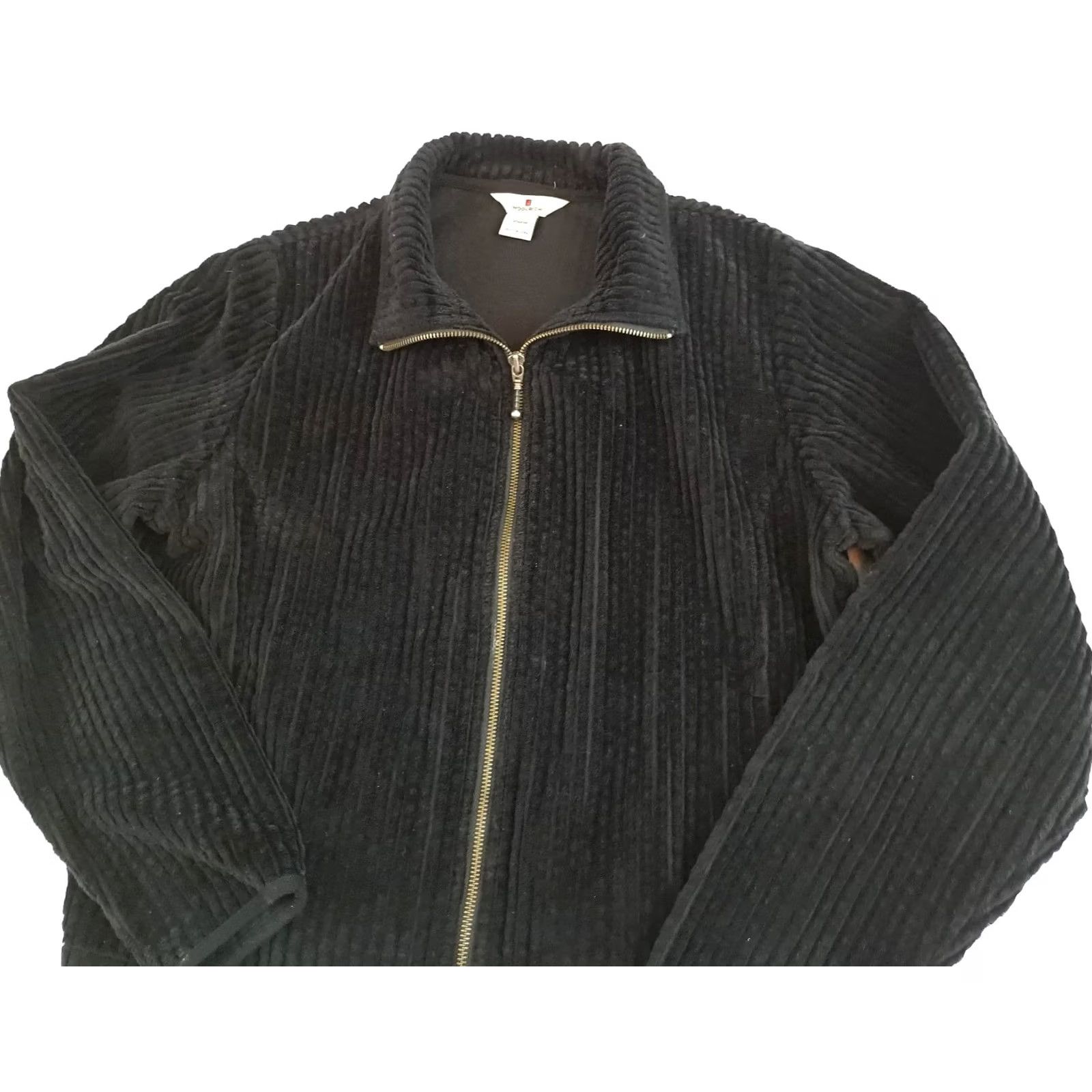 Vintage VINTAGE Woolrich Cardigan Women Ribbed Cotton Zipper Black Large Sweater Ladies Regular Cardigan 24in long 20in pit to pit Size L / US 10 / IT 46 - 6 Thumbnail