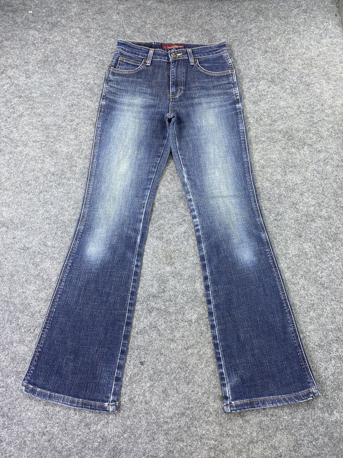 Edwin × Jean × Vintage Miss Edwin Blue Wash Flare Jeans - J986 Size 26" / US 2 / IT 38 - 2 Thumbnail