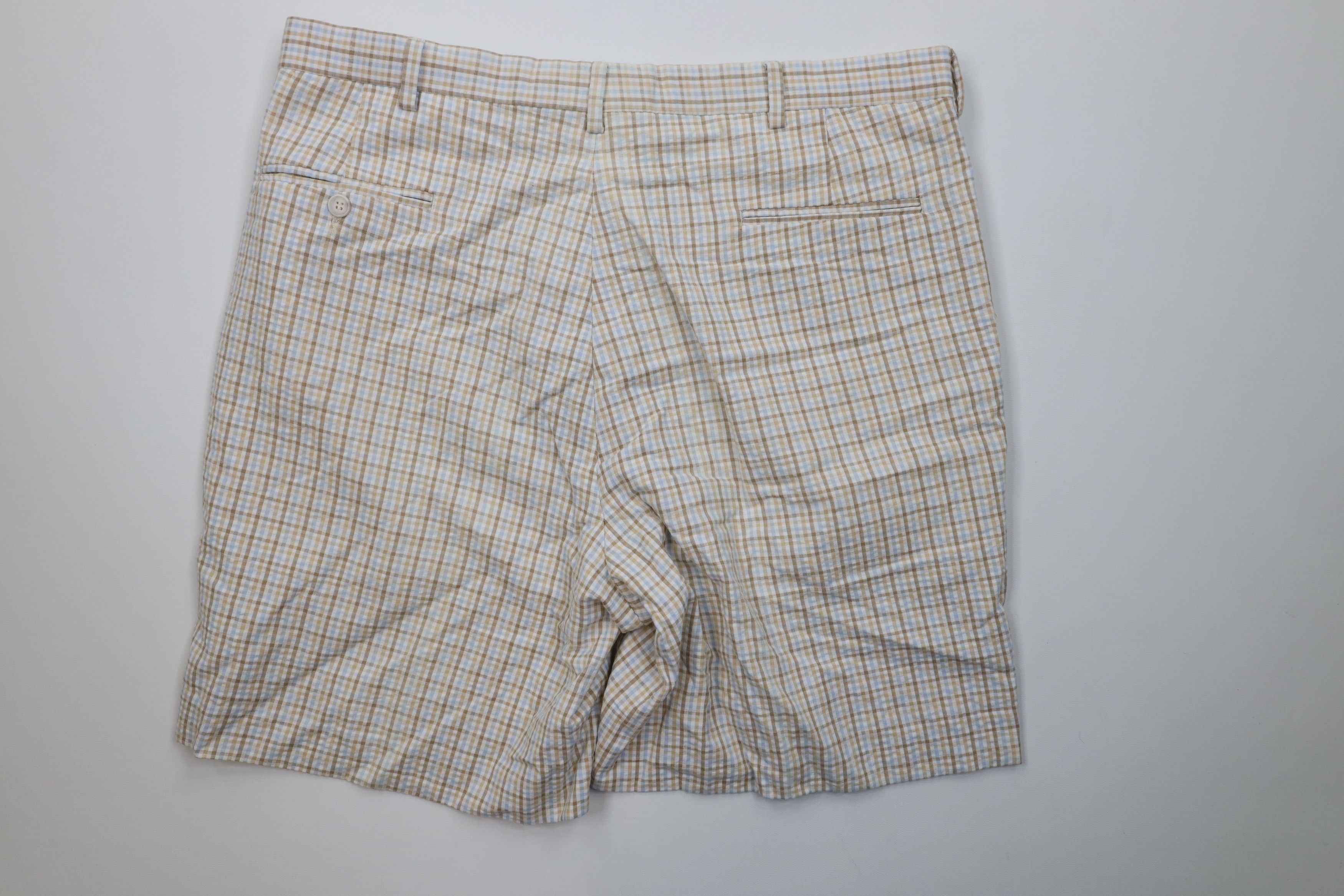 Vintage Vintage 90s Streetwear Sucker Above Knee Chino Shorts Plaid Size US 36 / EU 52 - 8 Thumbnail