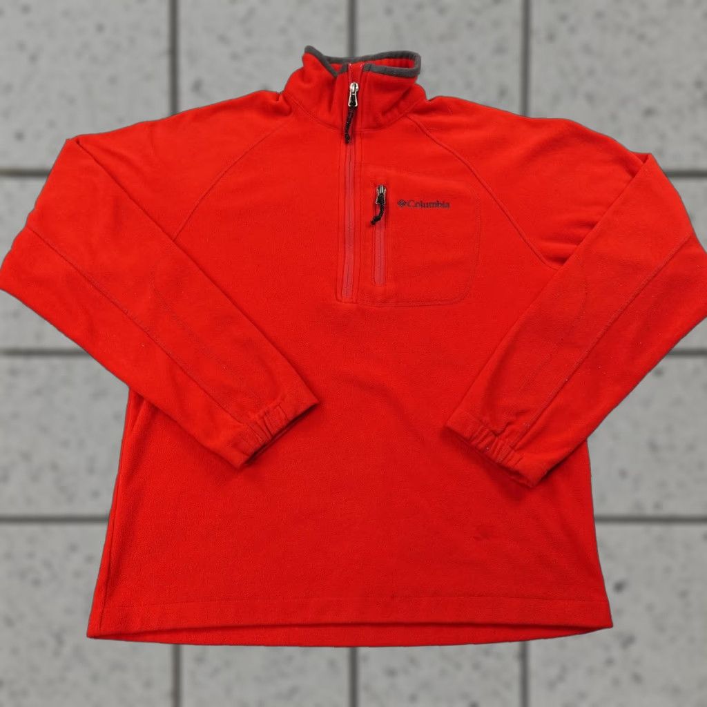 Vintage Columbia Pullover Mens S Red Fleece 1/4 Zip Hiking Outdoor Trekking Long Sleeve Mock Neck 100% Polyester Reg Size US S / EU 44-46 / 1 - 1 Thumbnail