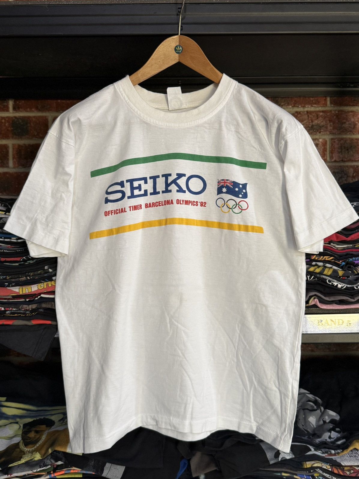 Seiko × USA Olympics × Vintage Vintage 90s Seiko Official Timer Barcelona Olympic Europe T Size US M / EU 48-50 / 2 - 1 Thumbnail