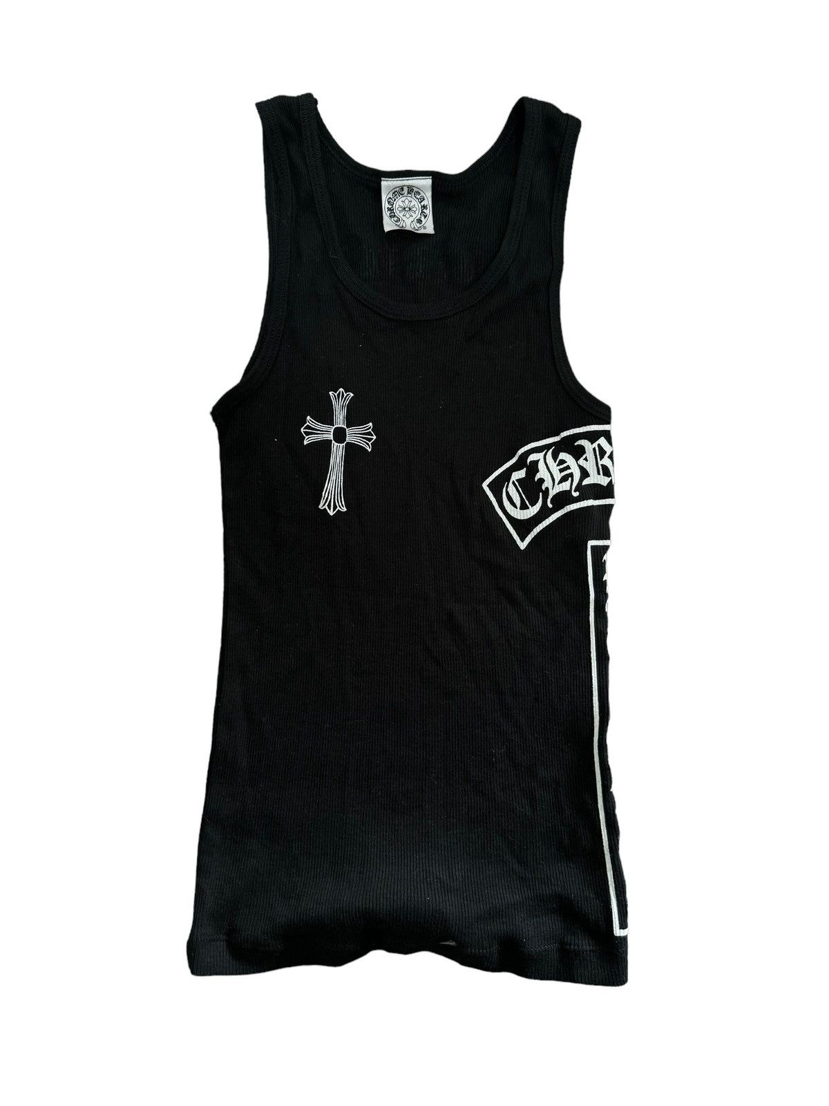 Chrome Hearts Chrome Heart Tank Top Black/White | Grailed