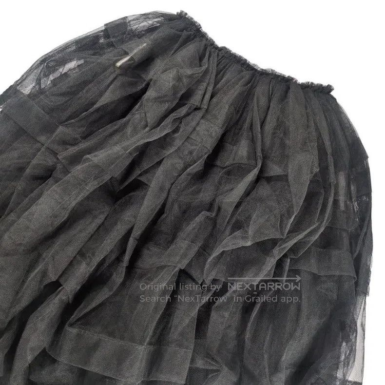 Comme des Garcons Comme Des Garcons size XS Black vintage chiffon half skirt Size 23" - 6 Thumbnail