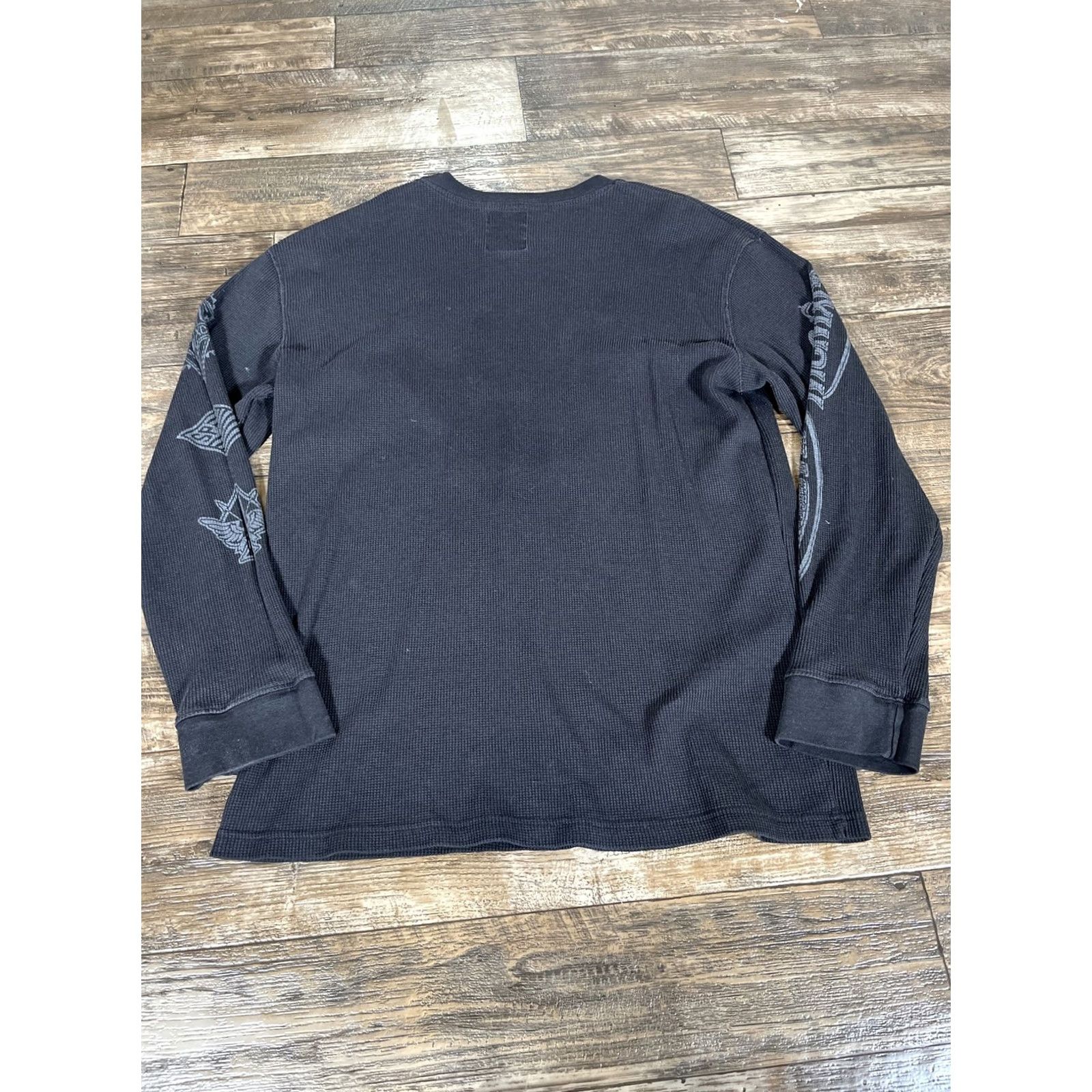 Southpole VINTAGE Southpole T-Shirt Long Sleeve 2XL Black Thermal Grunge Mens Shirt Size US XXL / EU 58 / 5 - 5 Thumbnail