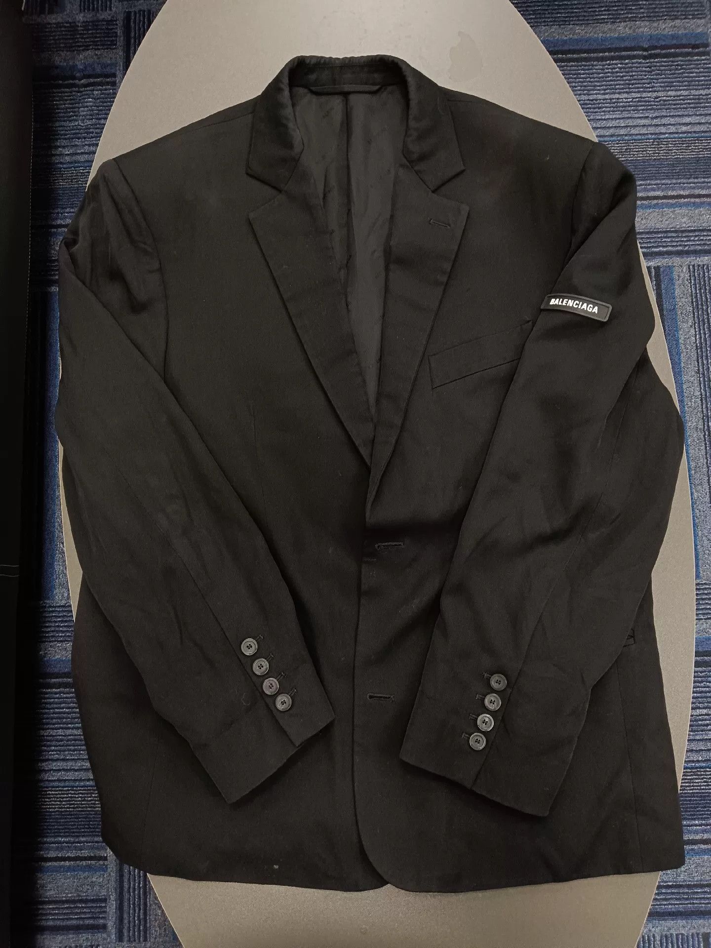 Balenciaga balenciaga classic logo trench coat black Size US S / EU 44-46 / 1 - 1 Thumbnail