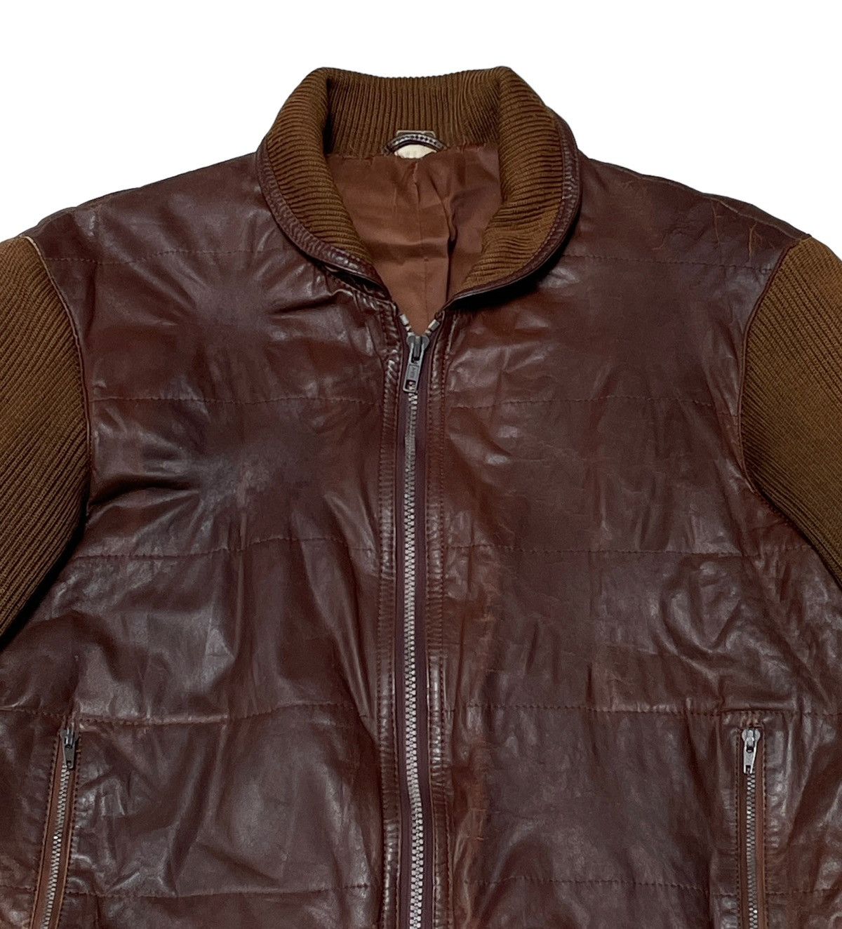 Vintage Vintage Japanese Brand Leather Jacket 1990s Size US M / EU 48-50 / 2 - 4 Thumbnail