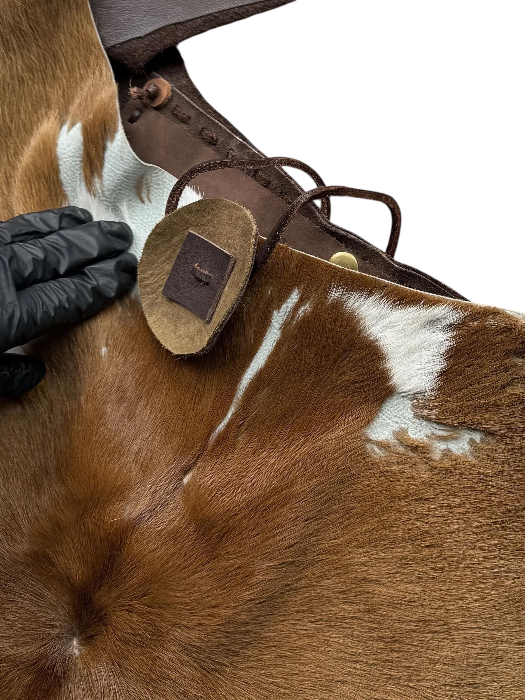Genuine Leather Y2K Leather/Real Fur Bag(V110) Size ONE SIZE - 3 Thumbnail