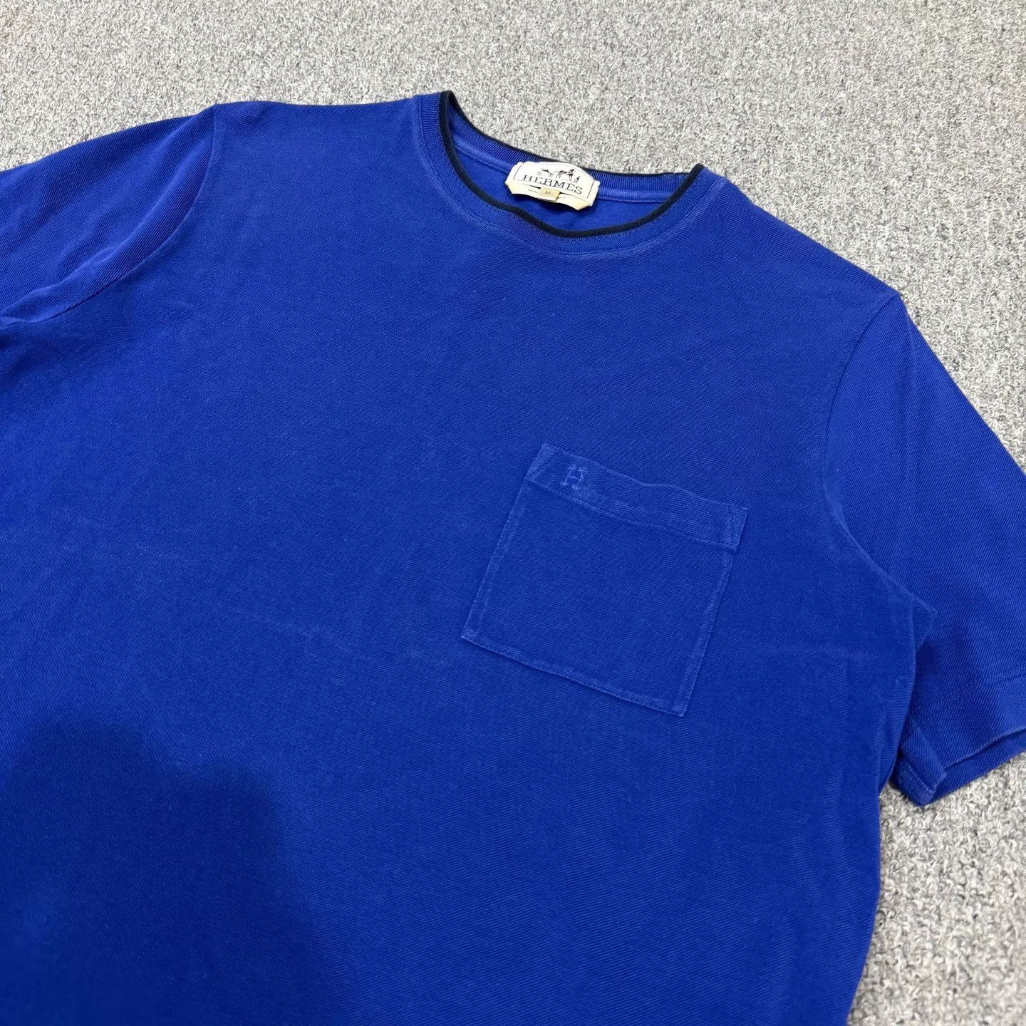Hermes HERMES Blue Chest Pocket Short Sleeve Tee M 95 New Size US M / EU 48-50 / 2 - 3 Thumbnail