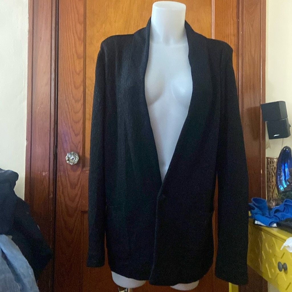 Zadig & Voltaire Zadig Voltaire Black Metallic Cardigan size medium Size M / US 6-8 / IT 42-44 - 2 Thumbnail