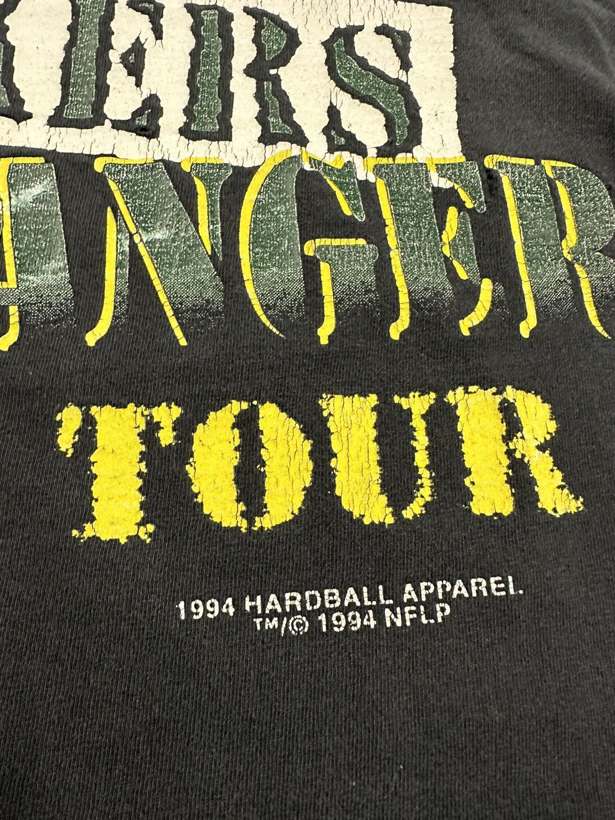 Vintage Vintage 90s Green Bay Packers Headbangers Tour T-Shirt Size US XL / EU 56 / 4 - 8 Thumbnail