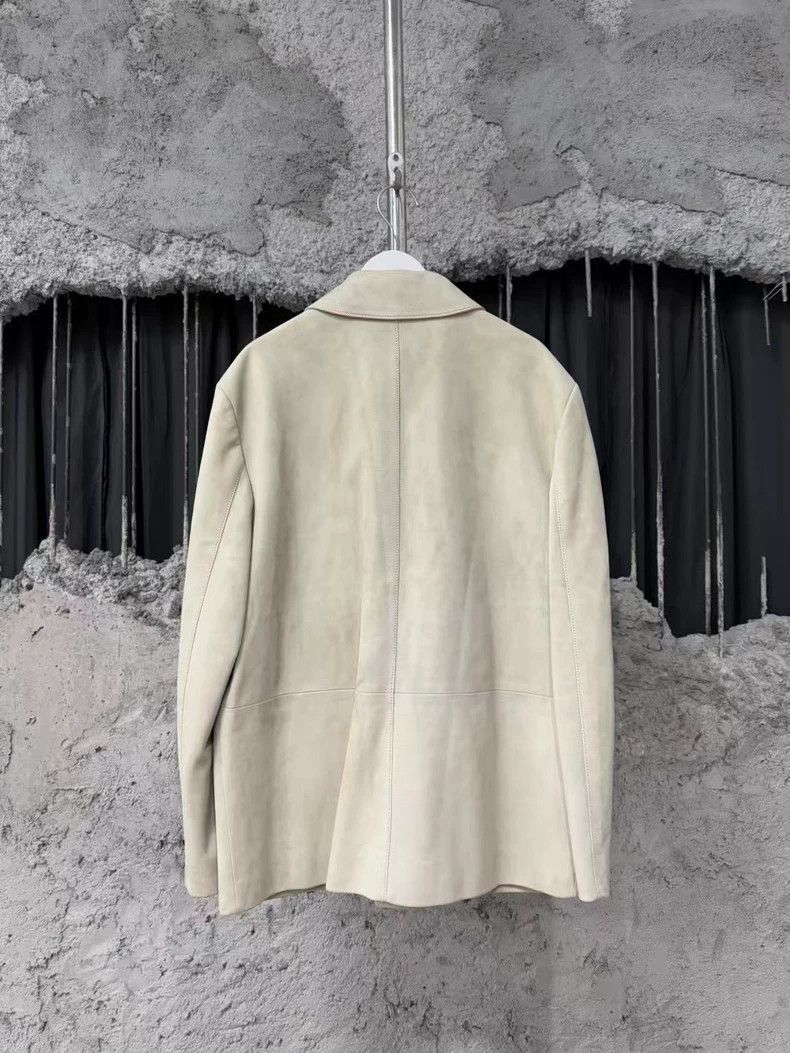 Prada Beige Suede Jacket with Pockets -2505